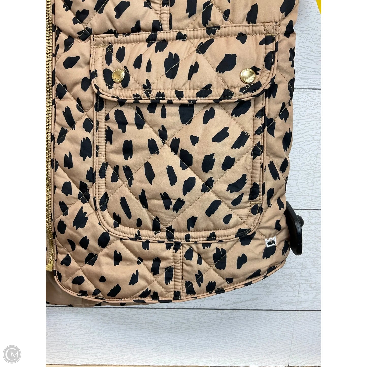 Vest Puffer & Quilted By Crown And Ivy In Animal Print, Size: S