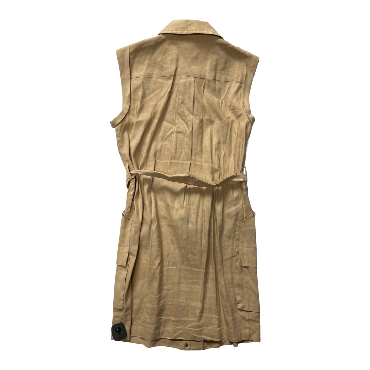 Dress Casual Midi By Calvin Klein In Tan, Size:M