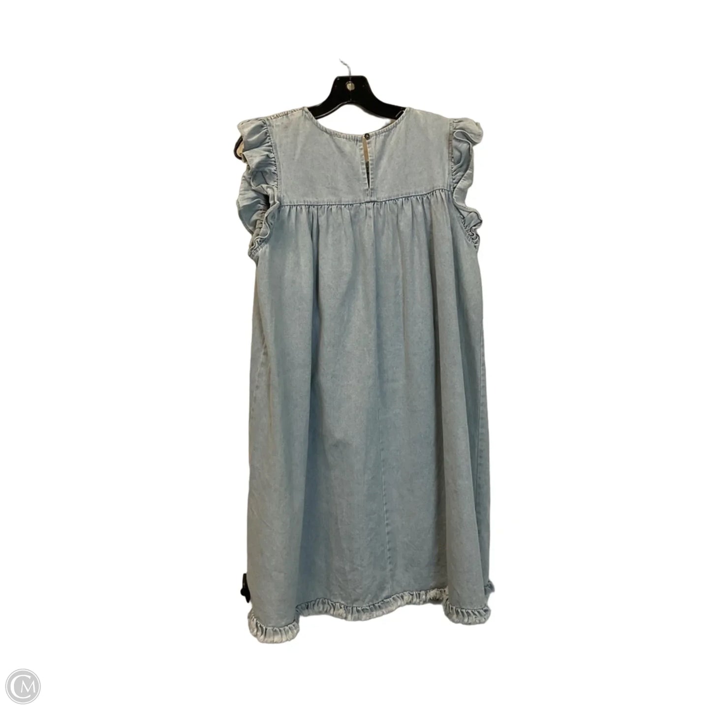 Dress Casual Short By Umgee In Blue Denim, Size: M