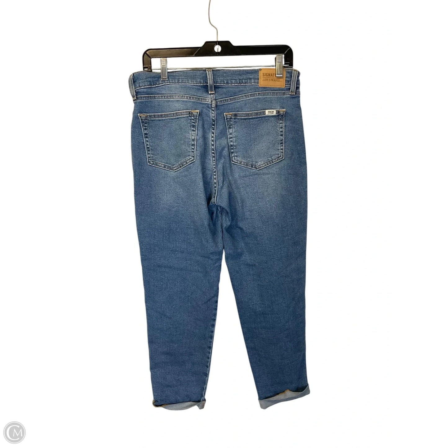 Jeans Boyfriend By Levis In Blue Denim, Size: 4