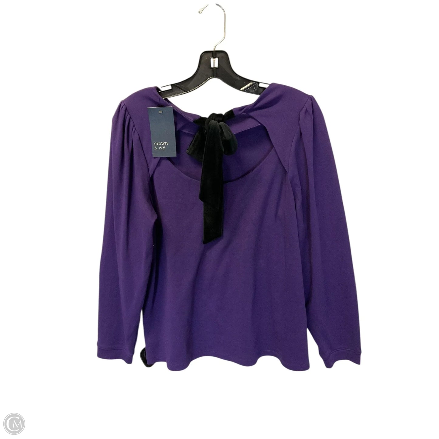 Top Long Sleeve By Crown And Ivy In Purple, Size: S