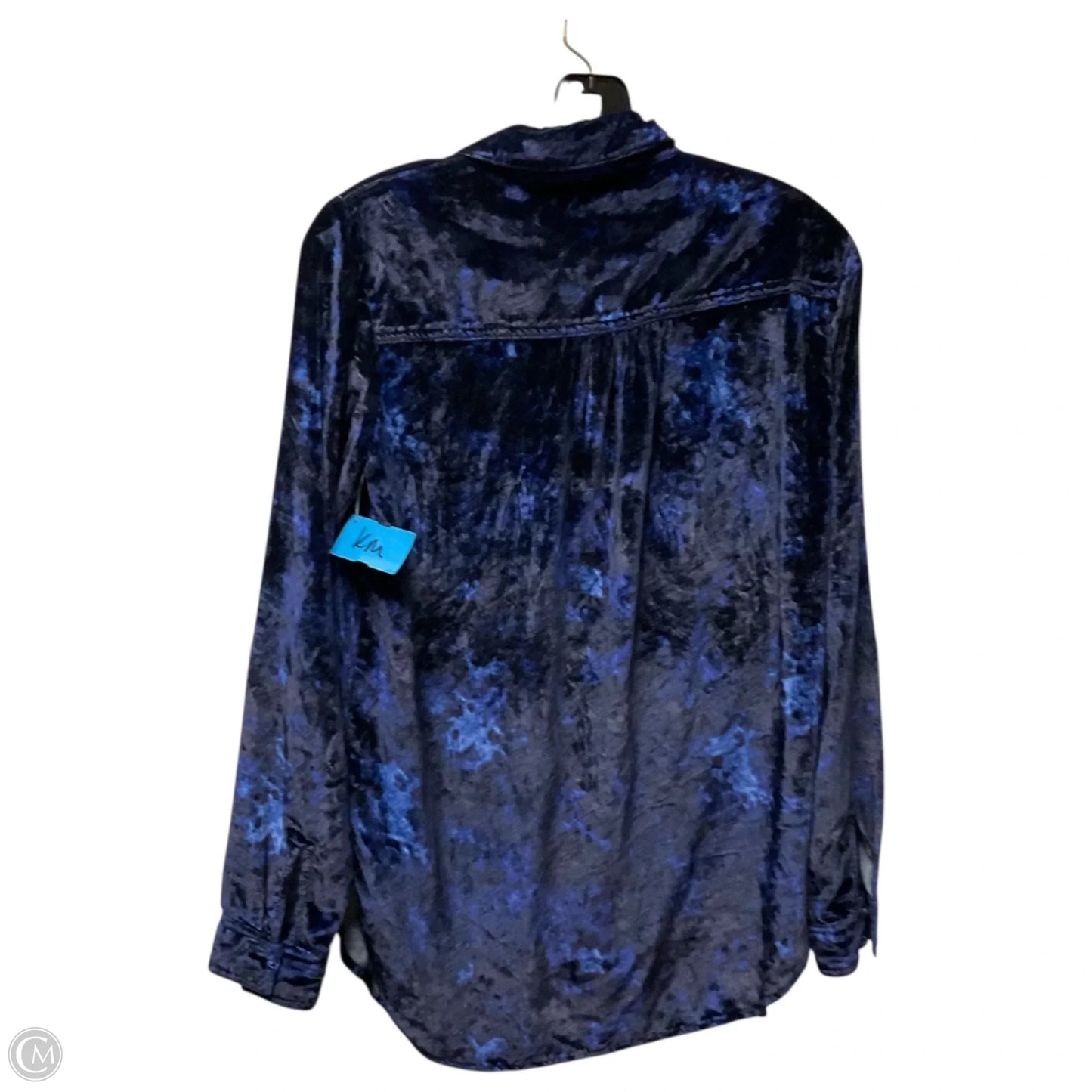 Top Long Sleeve By Pilcro In Blue, Size: S
