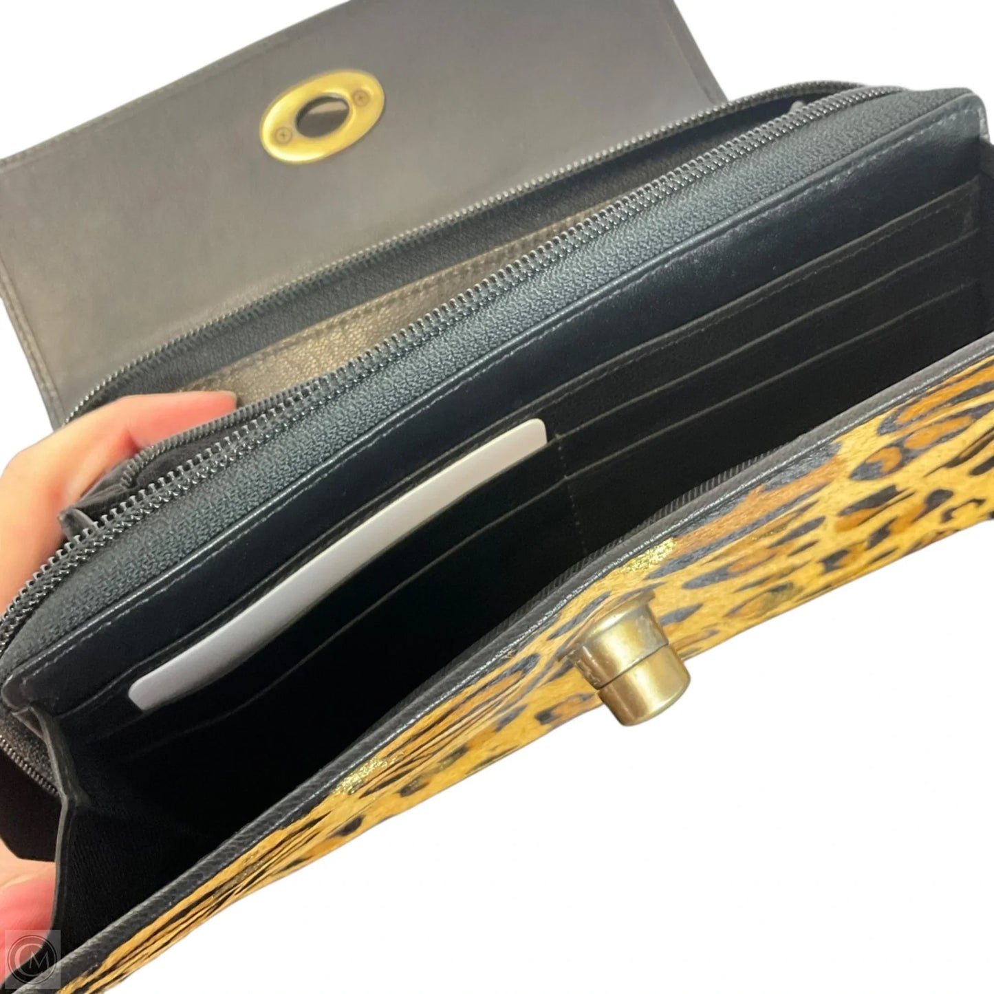 Clutch Leather By Myra, Size: Small