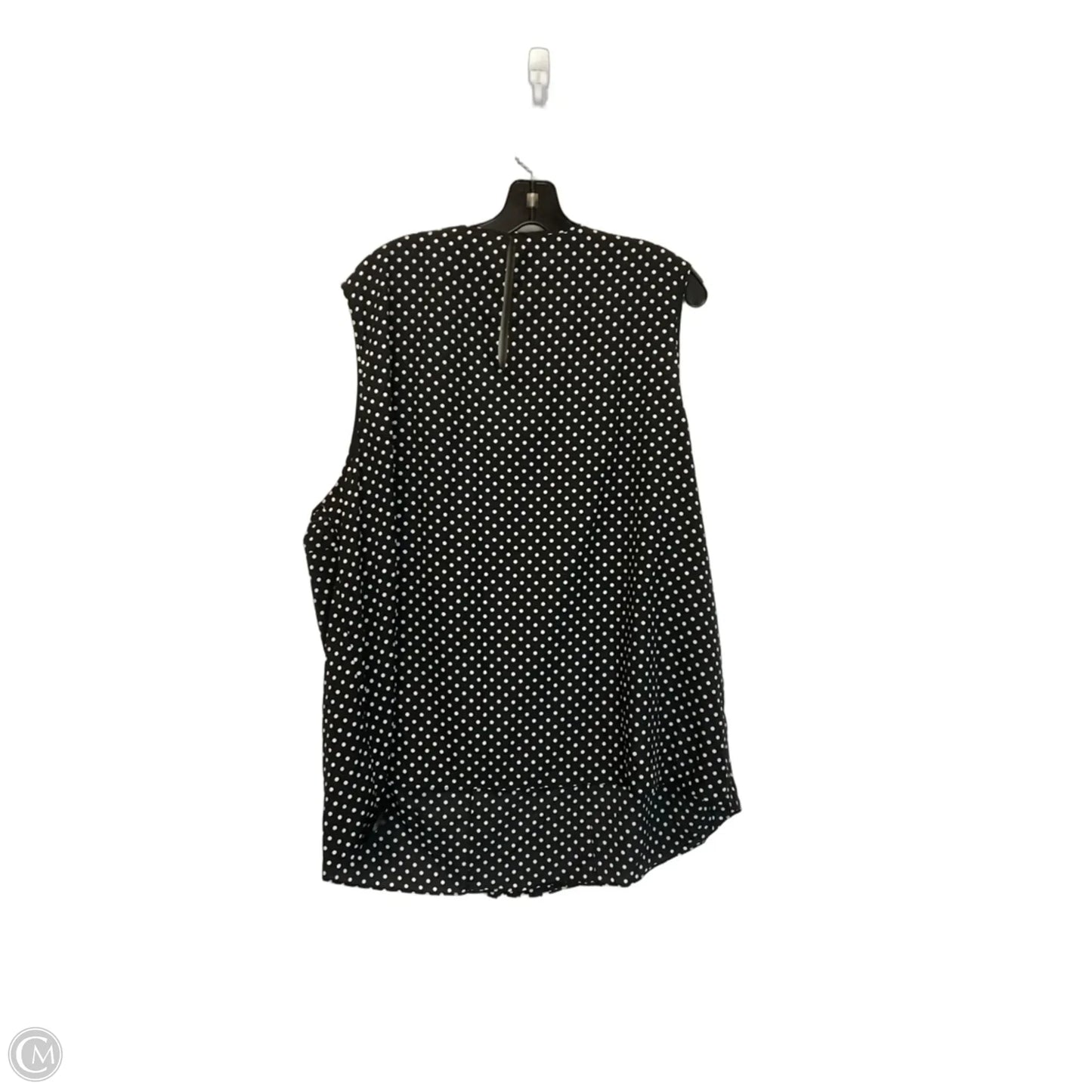 Top Sleeveless By Michael By Michael Kors In Polkadot Pattern, Size: 3x