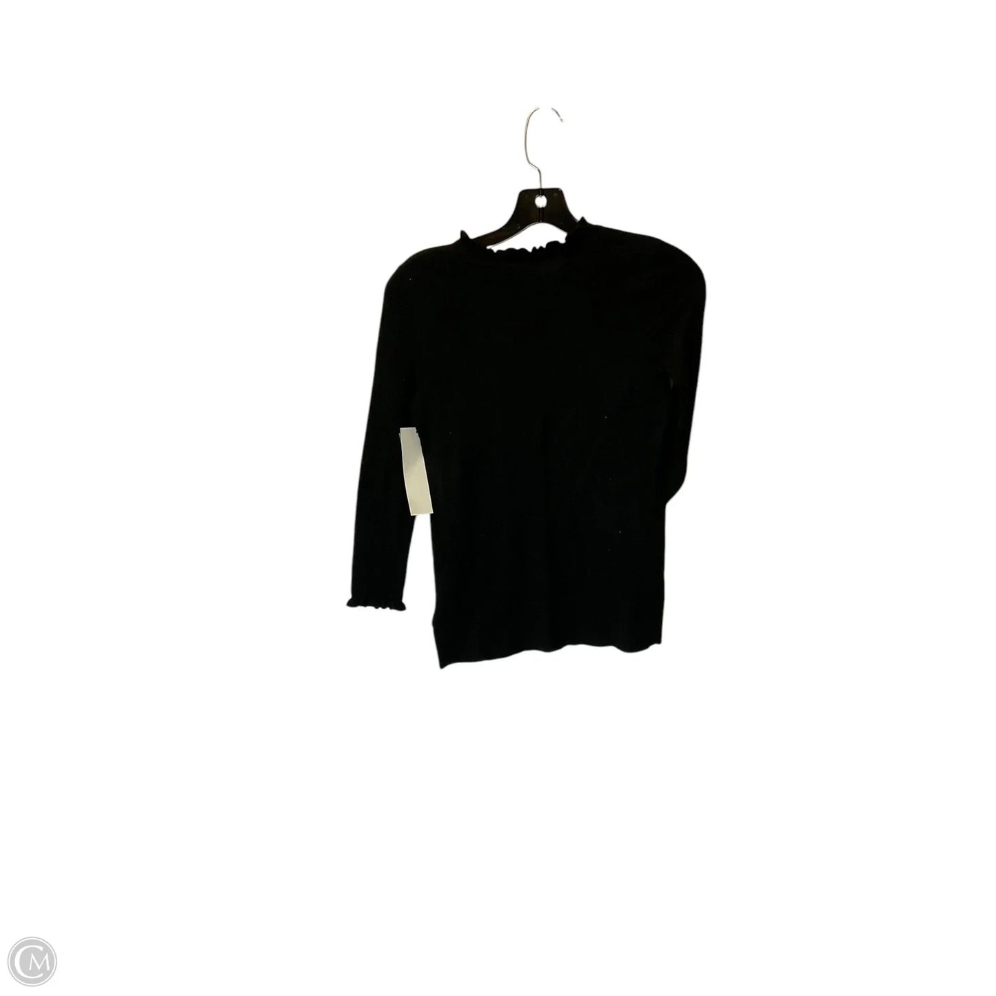 Top Long Sleeve Designer By Kate Spade In Black, Size: Xs