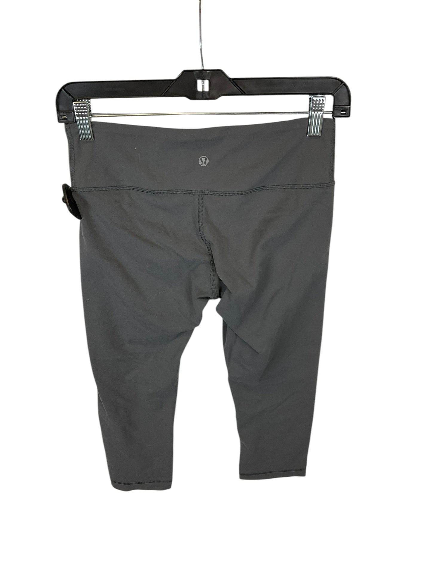 Athletic Capris By Lululemon In Grey, Size: 6