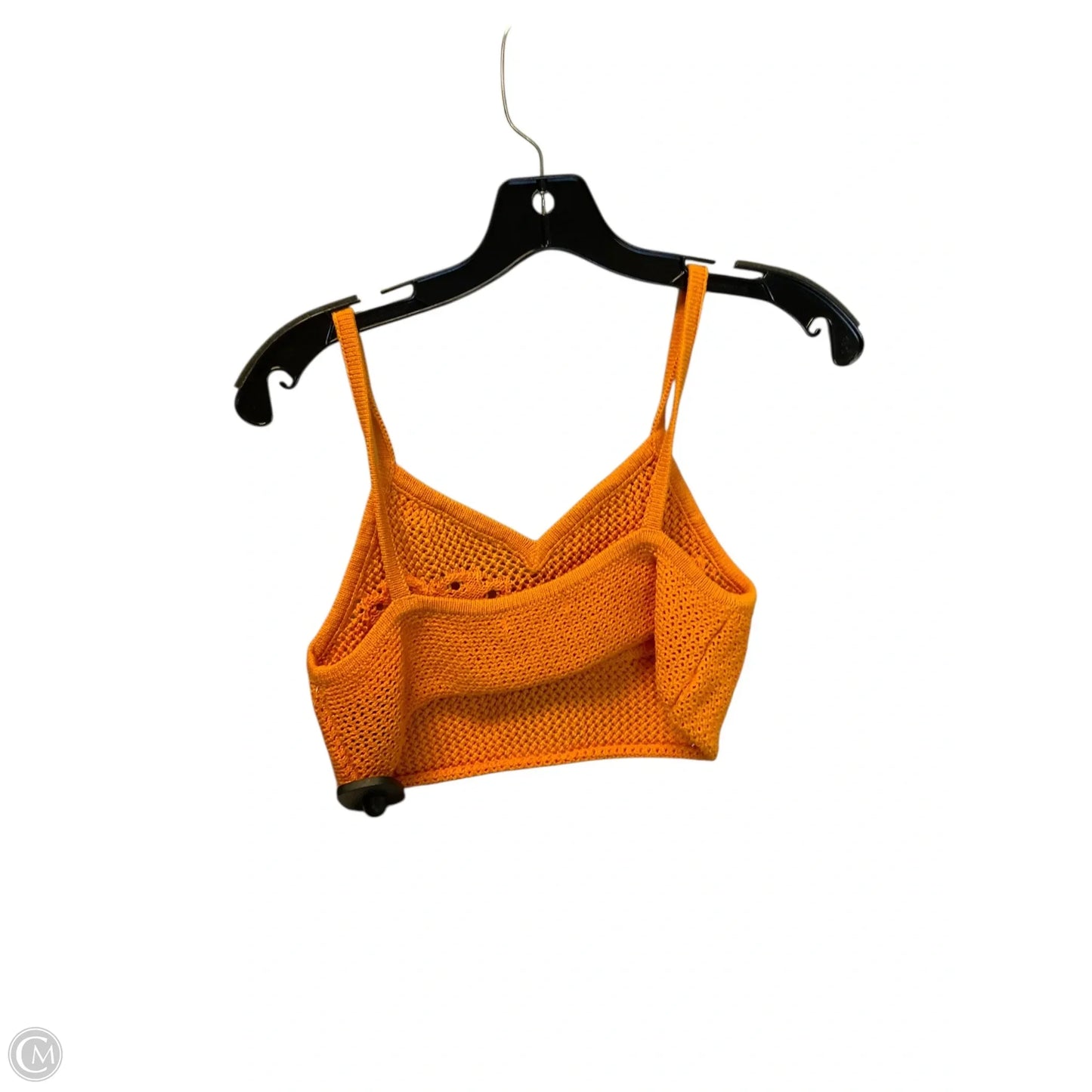 Top Sleeveless By H&m In Orange, Size: S