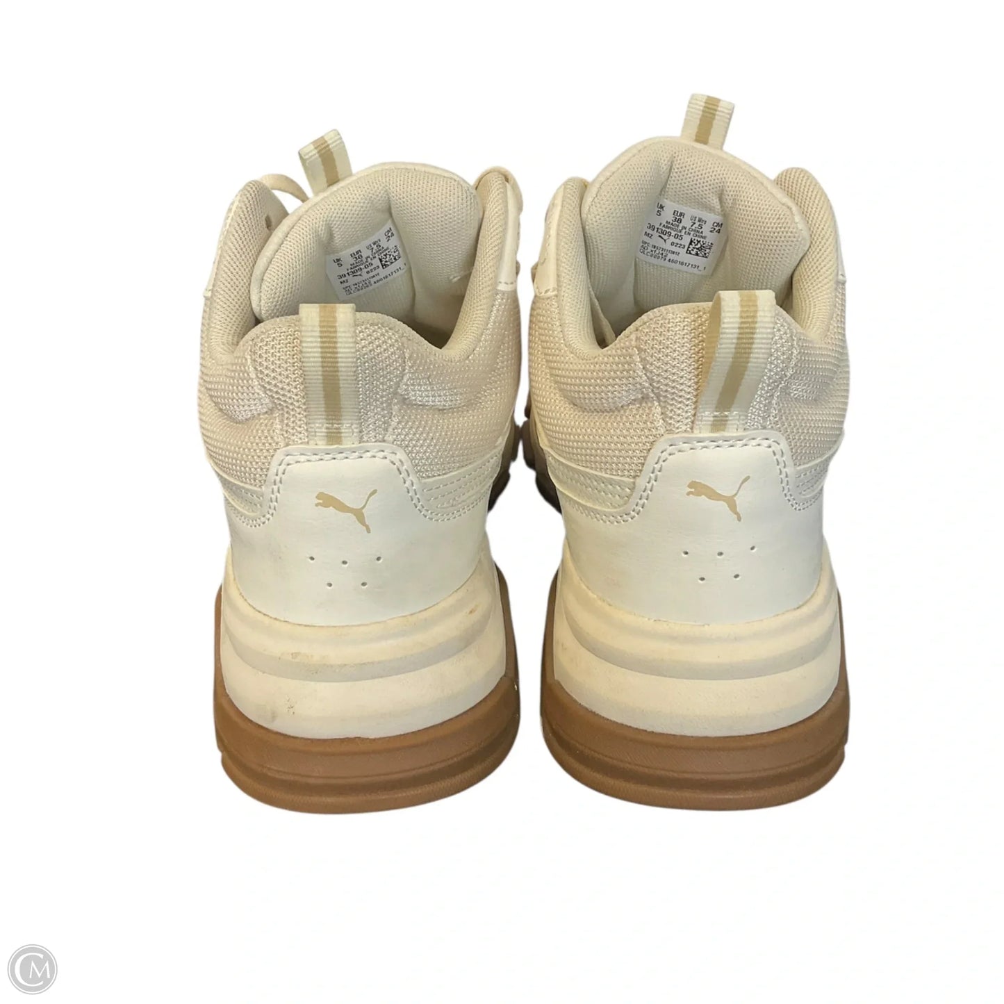 Shoes Athletic By Puma In Cream, Size: 7.5