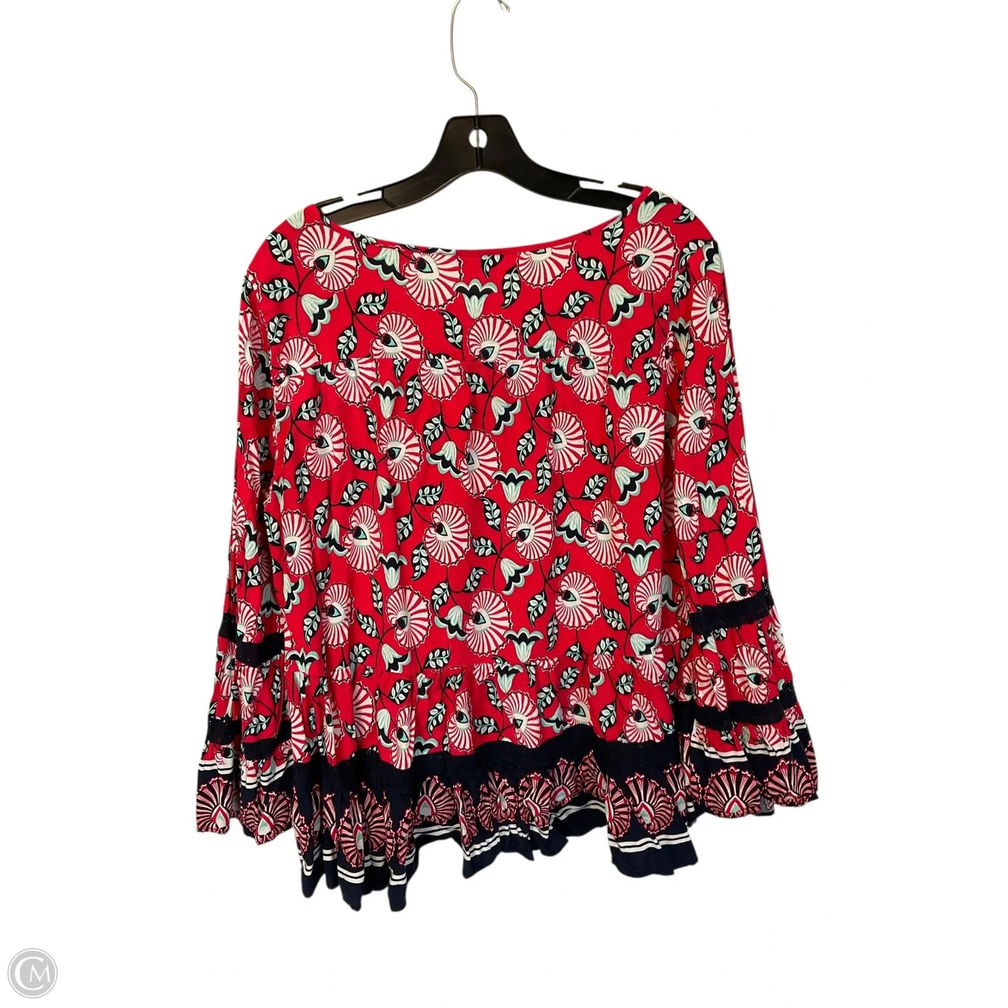 Top Long Sleeve By Crown And Ivy In Red, Size: L