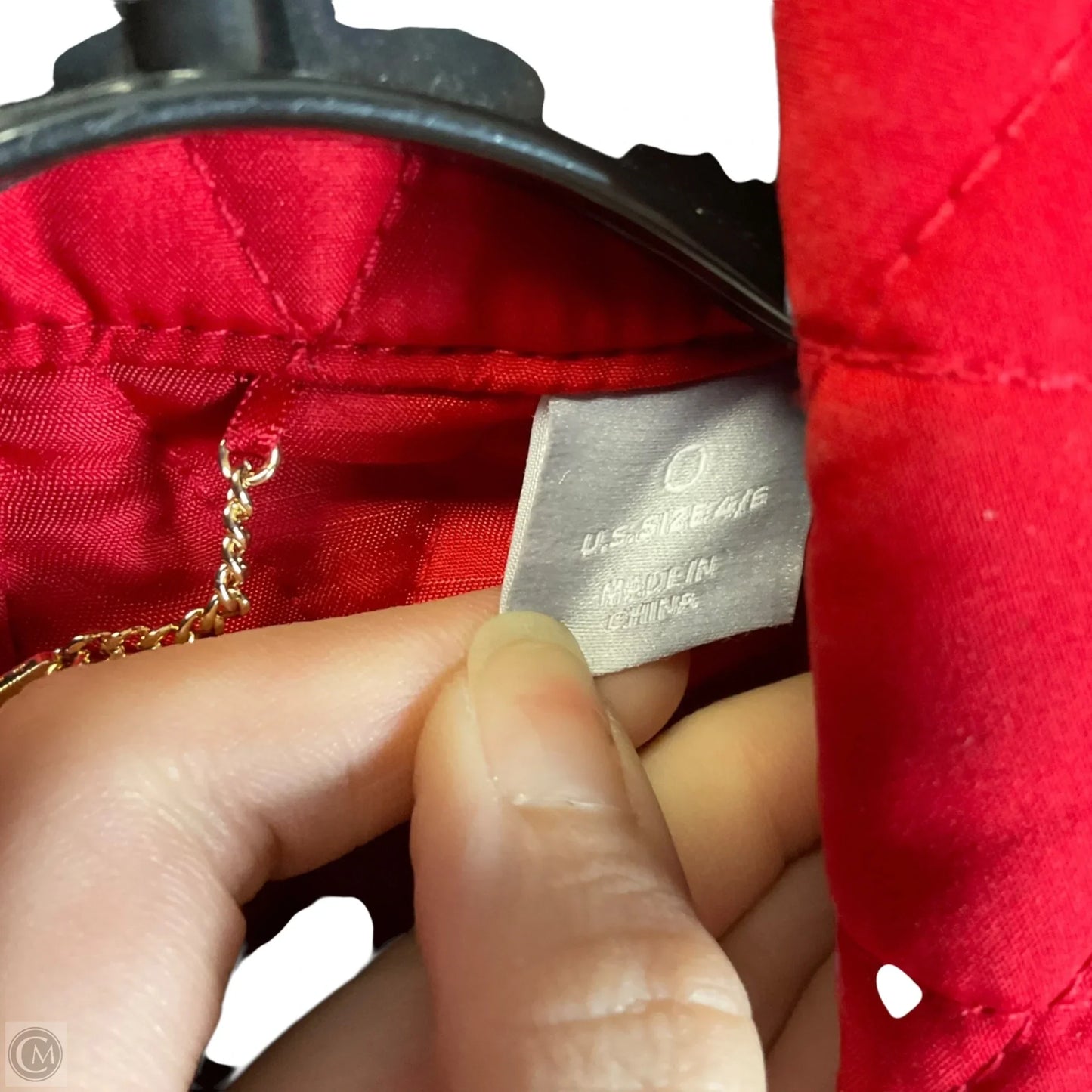 Jacket Puffer & Quilted By Chicos In Red, Size: S