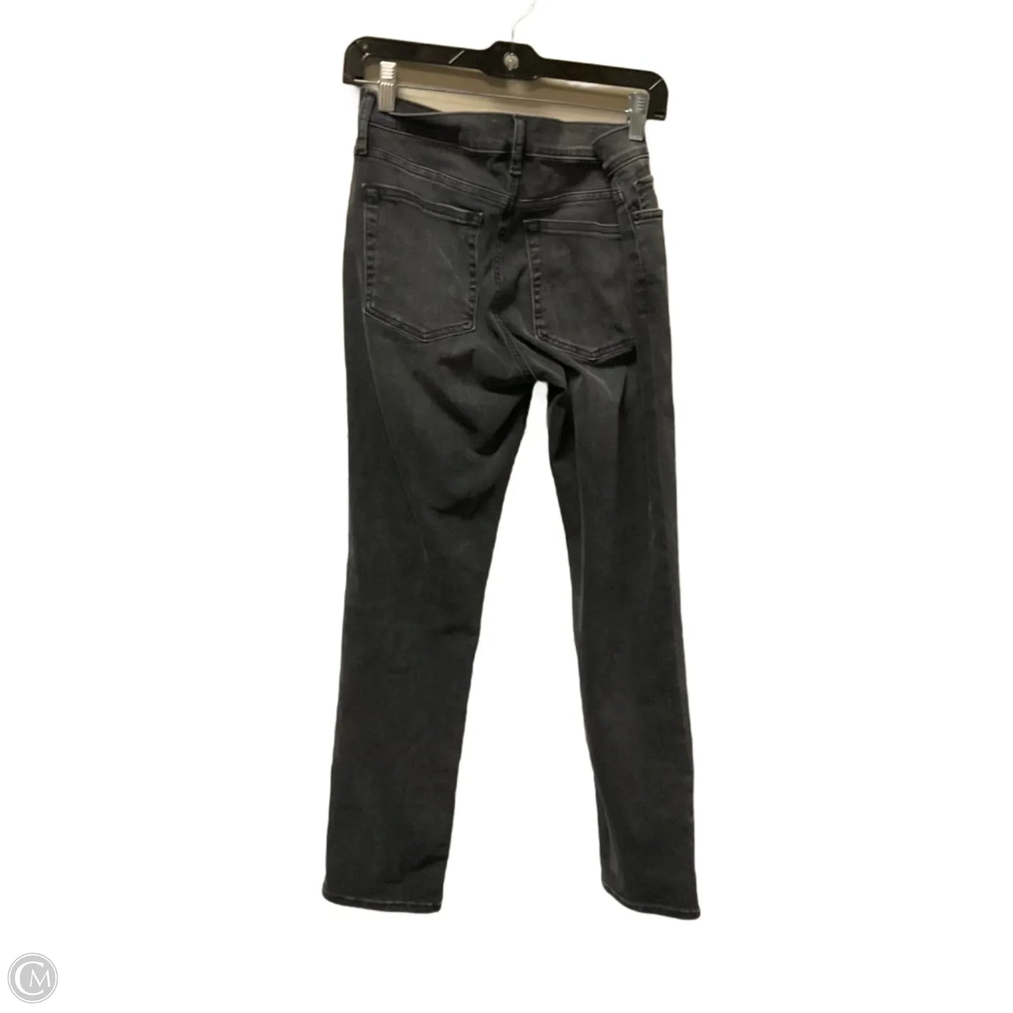 Jeans Skinny By Frame In Black Denim, Size: 4