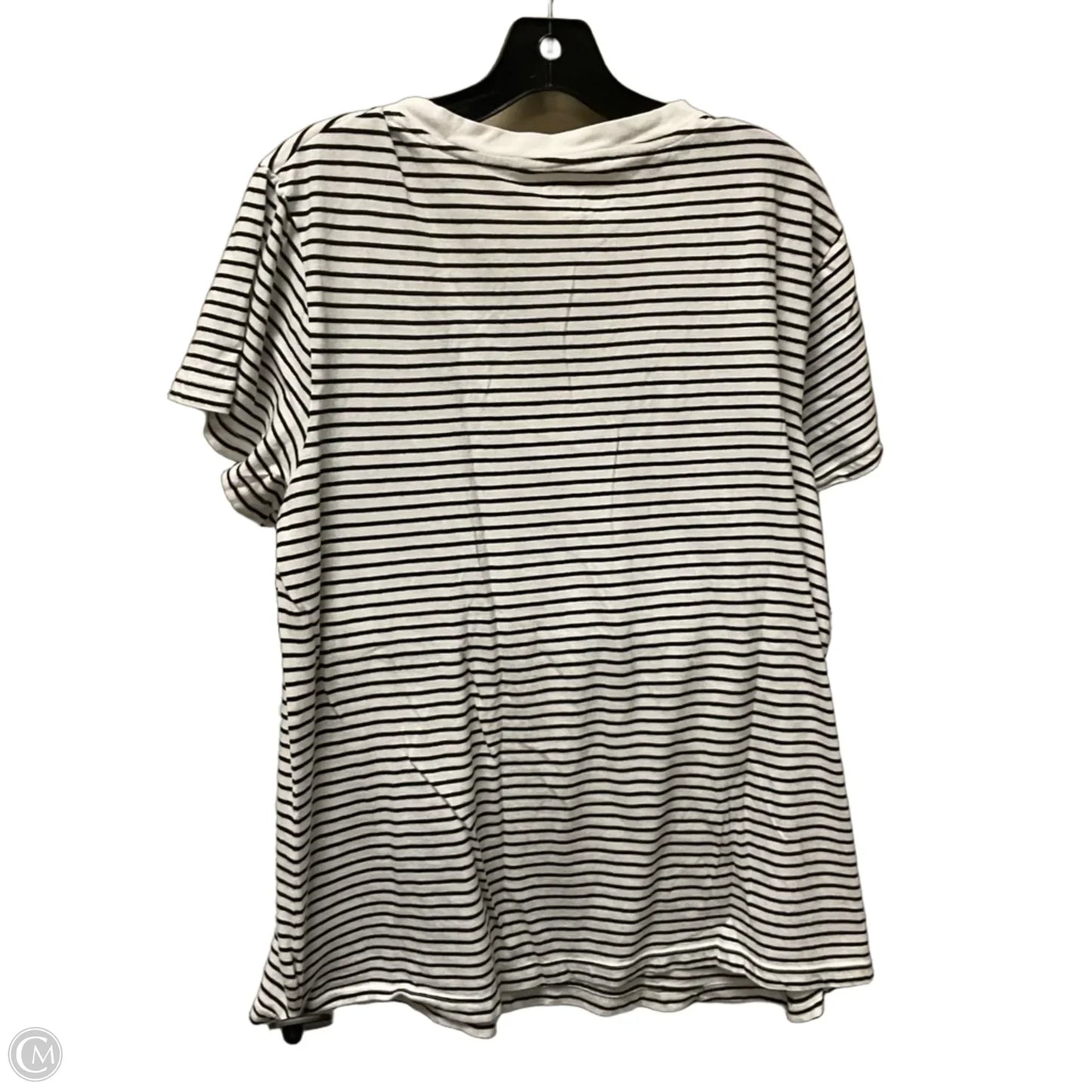Top Short Sleeve Basic By Universal Thread In Striped Pattern, Size: Xl