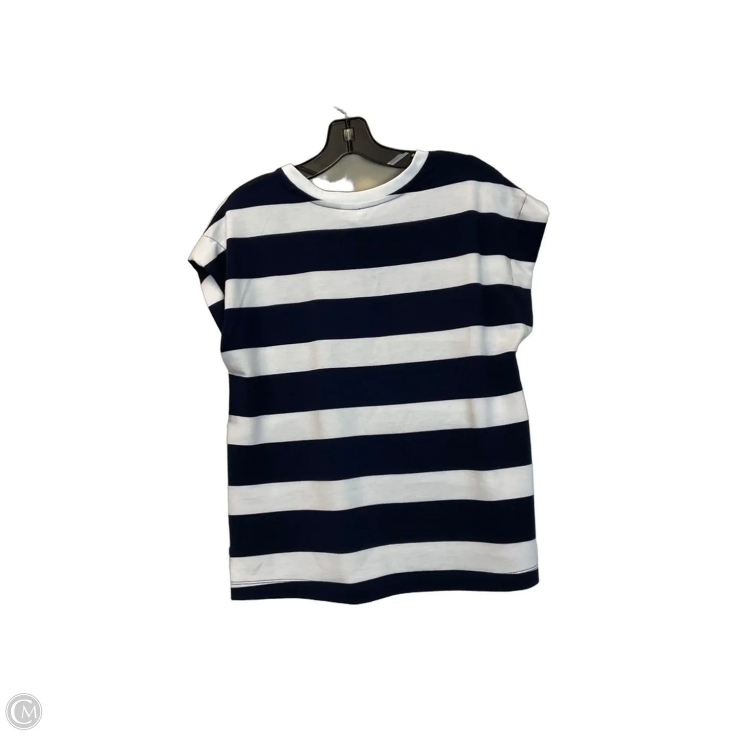 Top Short Sleeve Basic By Cato In Striped Pattern, Size: M