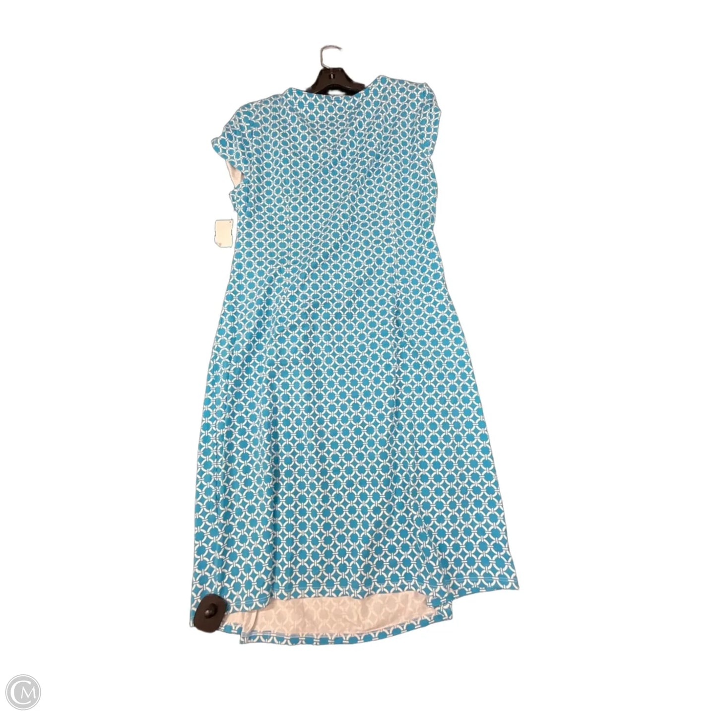 Dress Casual Midi By Talbots In Blue, Size: Xl