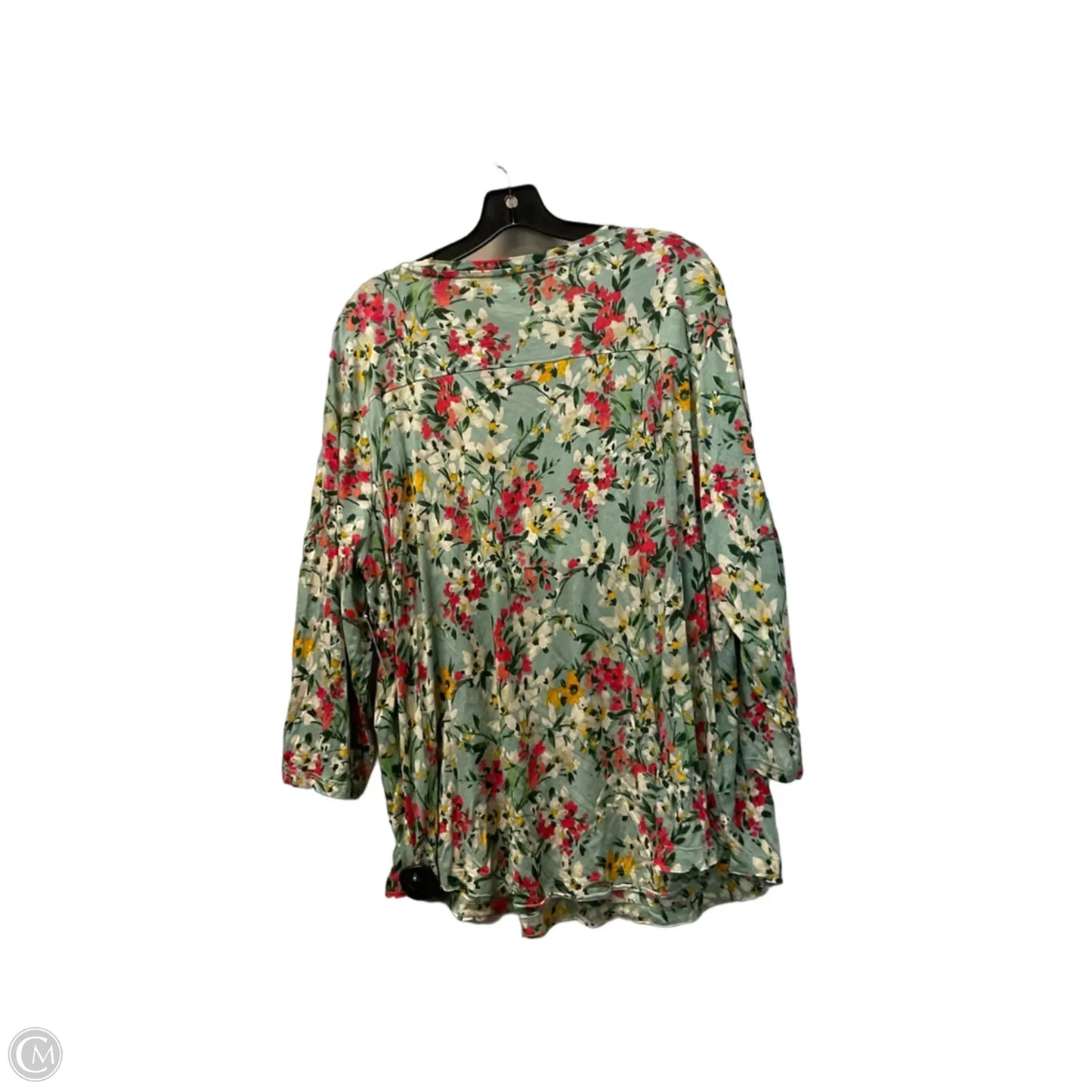 Top Short Sleeve Basic By West Bound In Green, Size: 3x