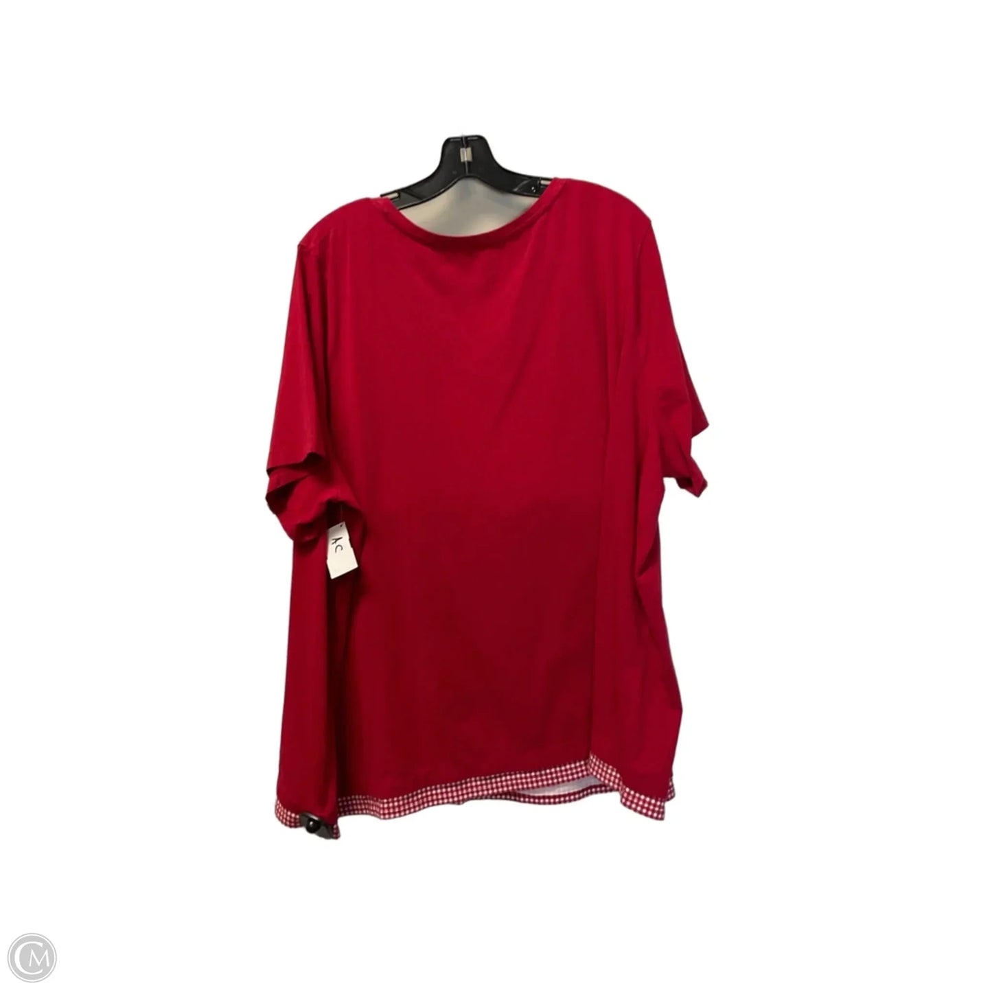 Top Short Sleeve By Catherines In Red, Size: 3x