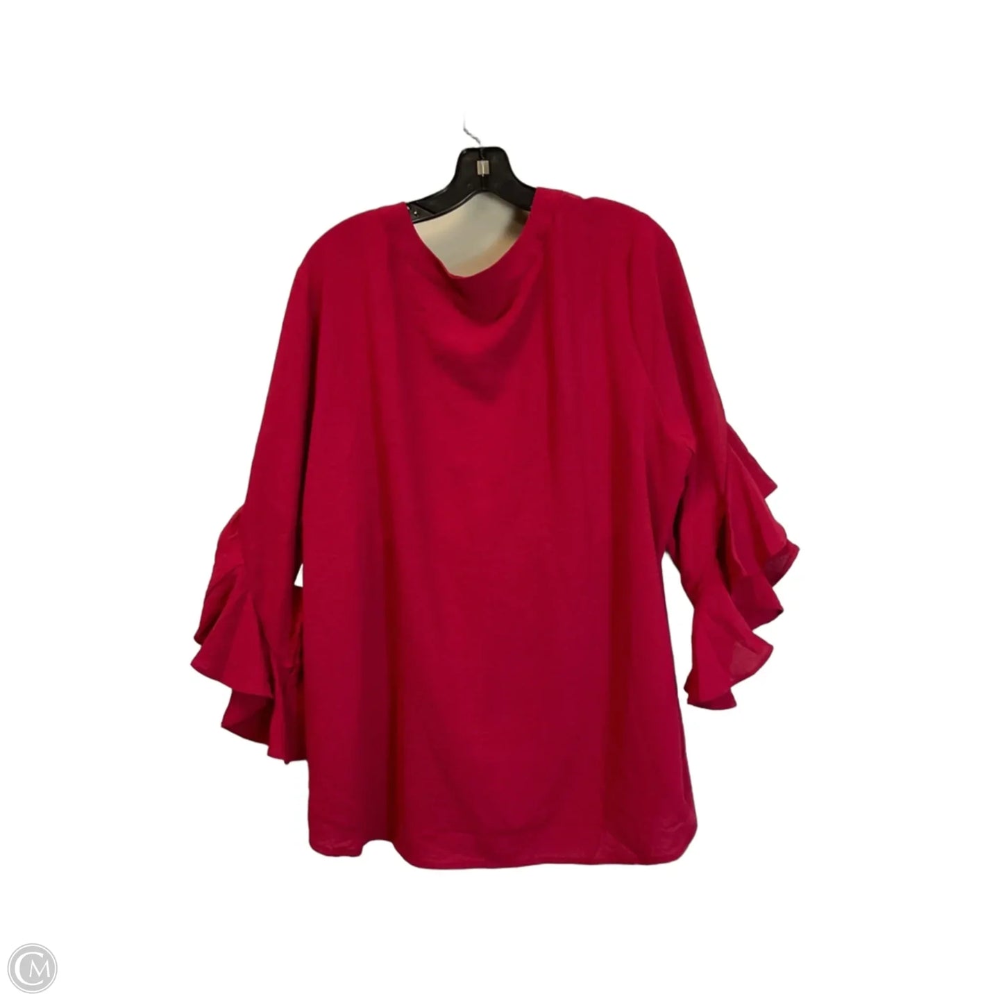 Top Long Sleeve By Gigio In Red, Size: 2x