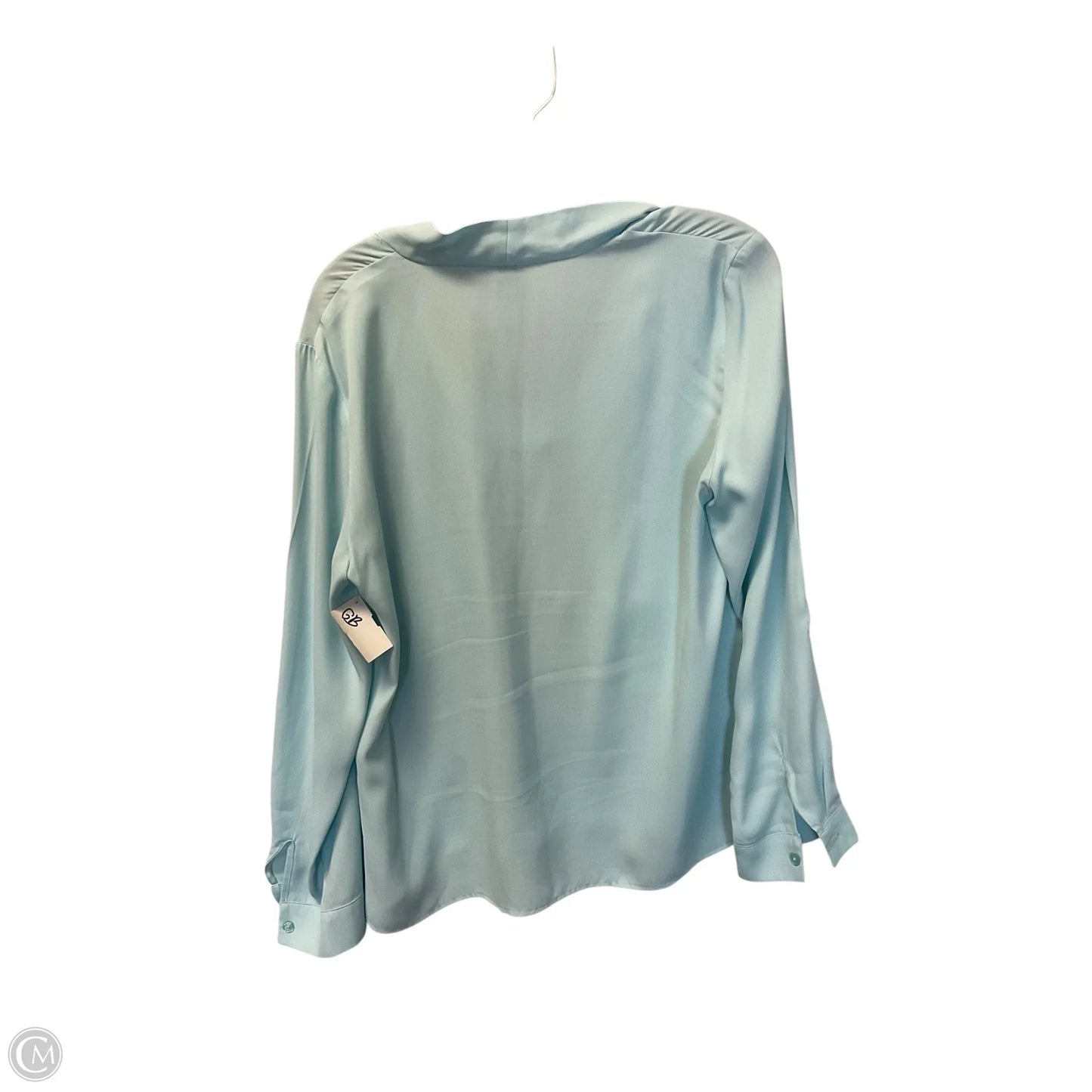 Top Long Sleeve By Anne Klein In Blue, Size: L