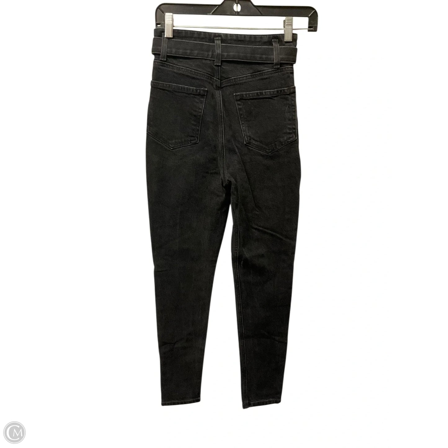 Jeans Skinny By Reformation In Black Denim, Size: 0