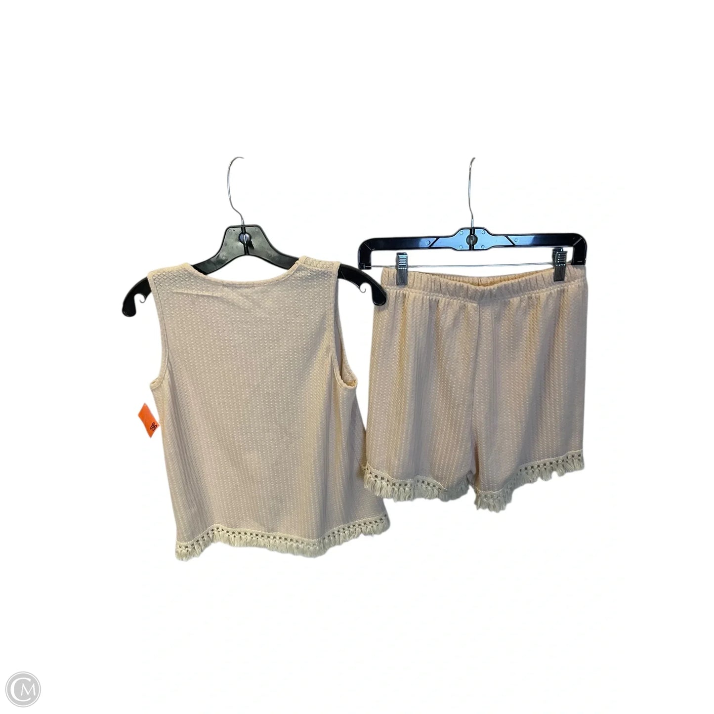 Lounge Set Shorts By Clothes Mentor In Tan, Size: M