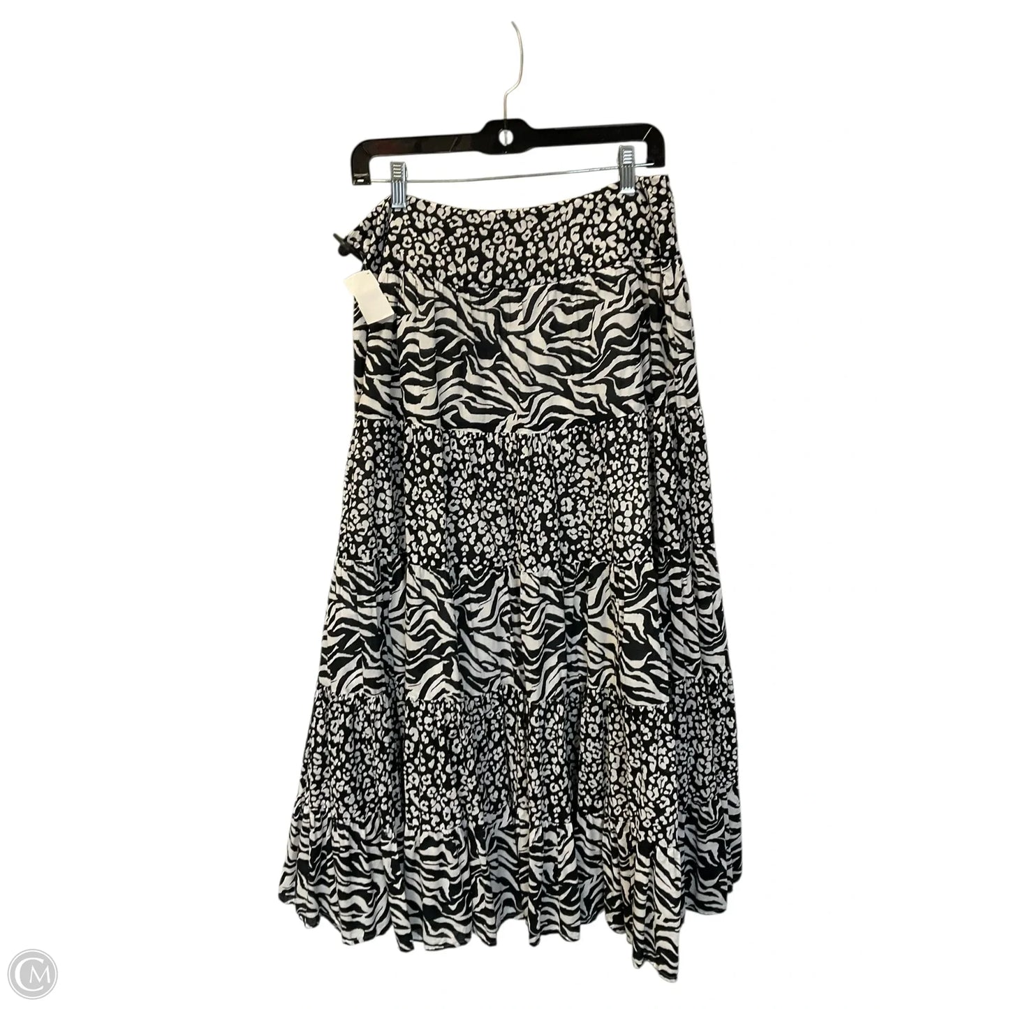 Skirt Midi By Jones New York In Black & White, Size: 10
