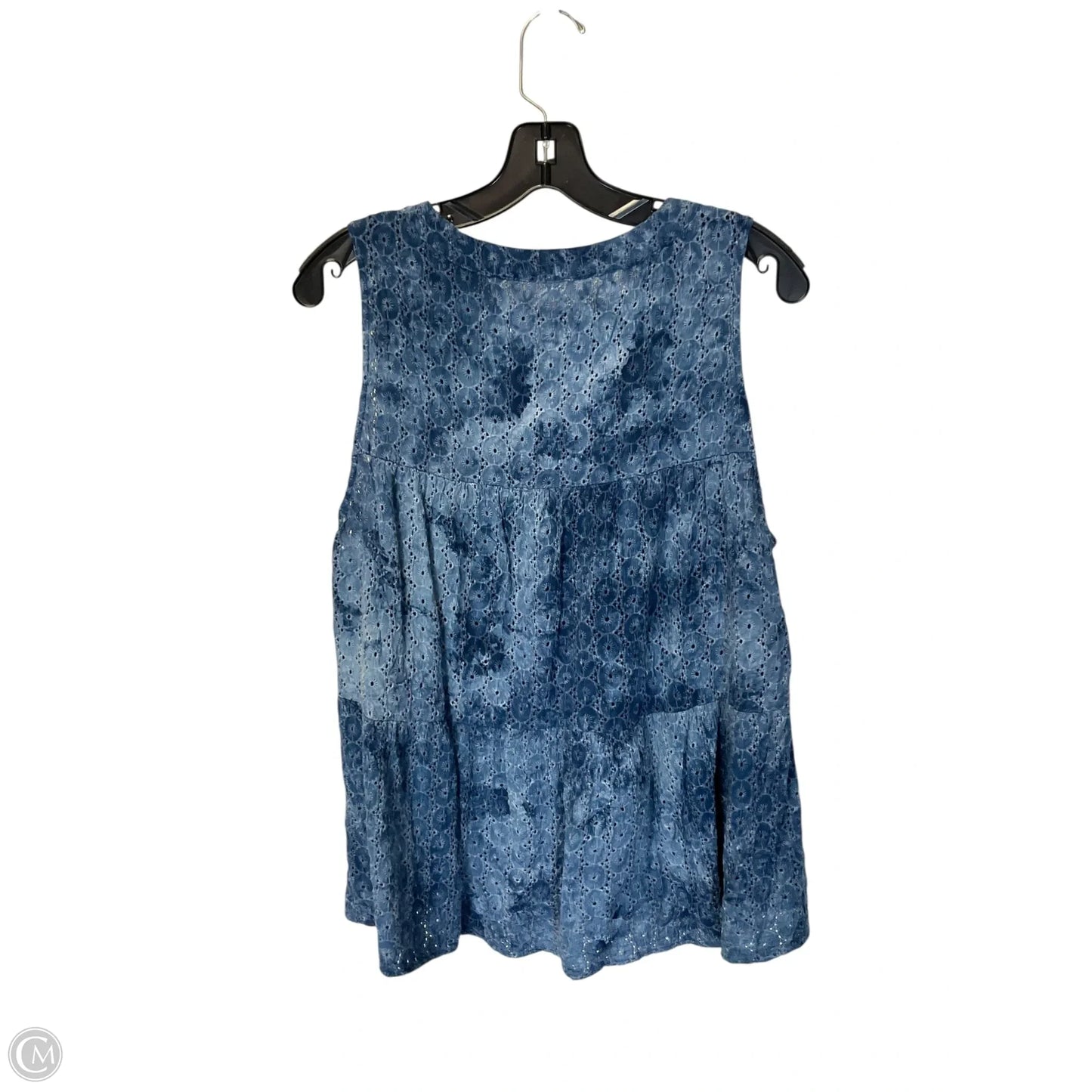 Top Sleeveless By Knox Rose In Blue, Size: Xl