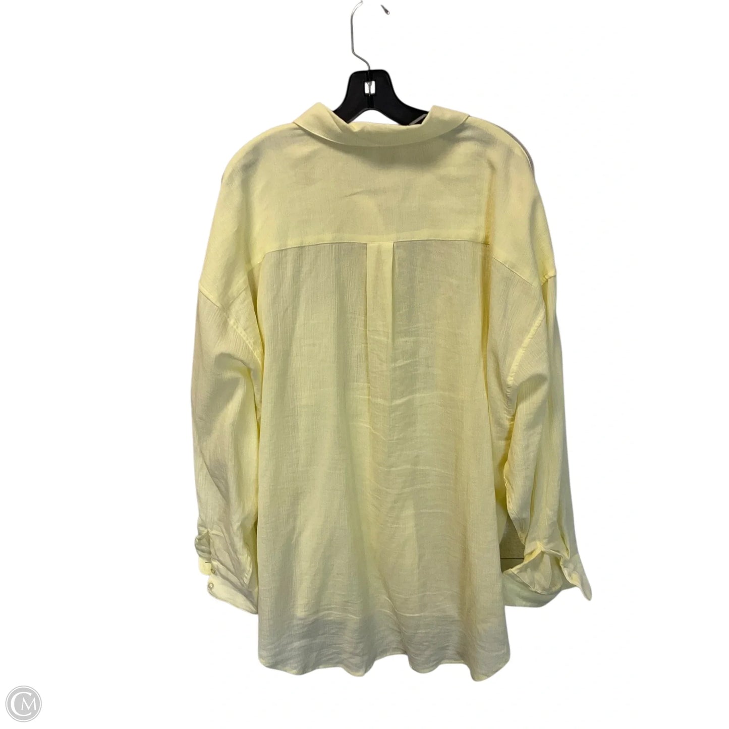 Top Long Sleeve By Z Supply In Yellow, Size: M