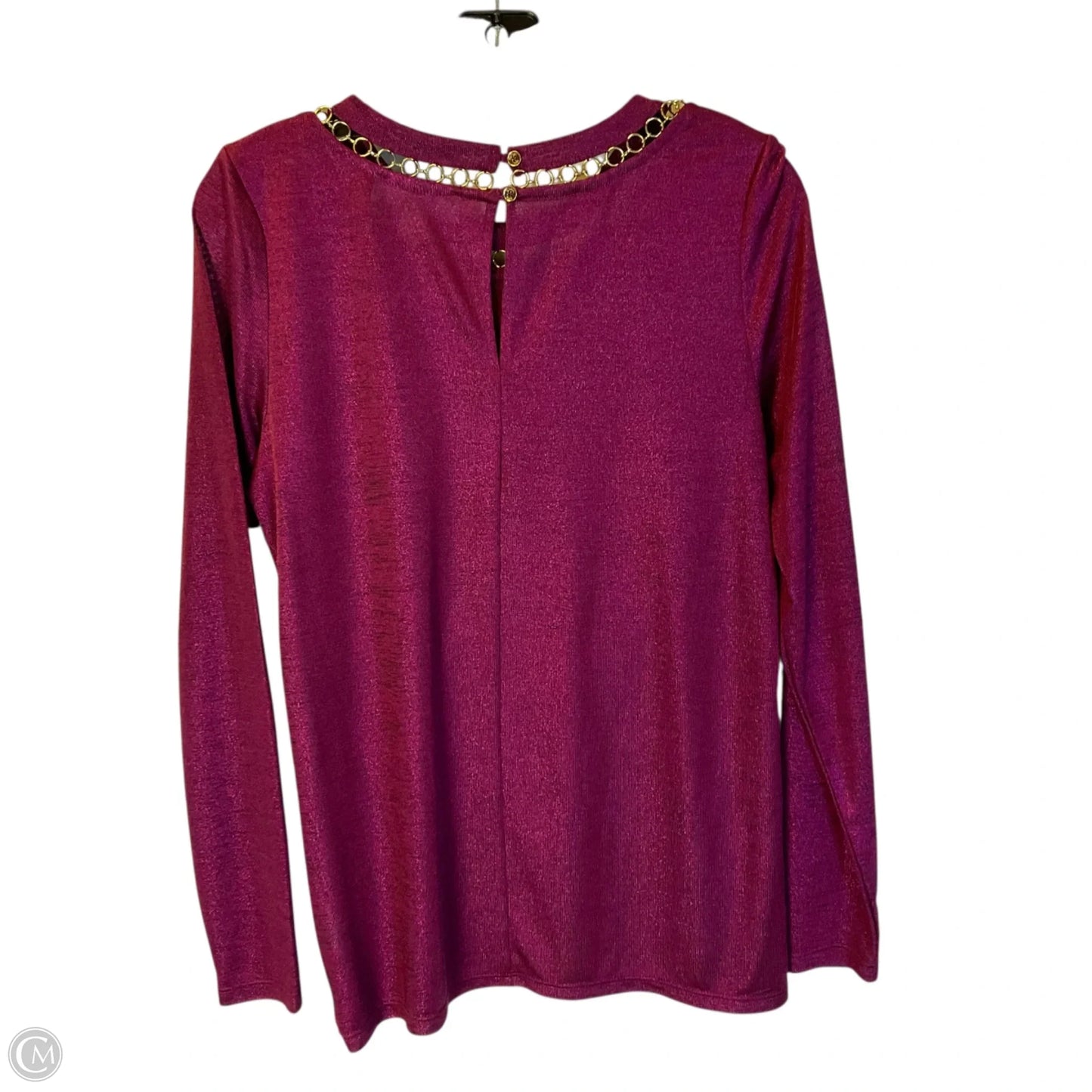Top Long Sleeve By Michael By Michael Kors In Red, Size: M