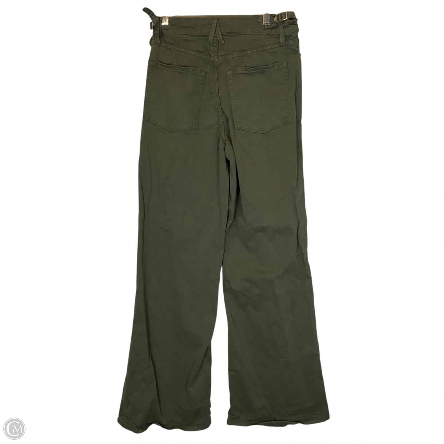 Jeans Wide Leg By Good American In Green Denim, Size: 4 (27)