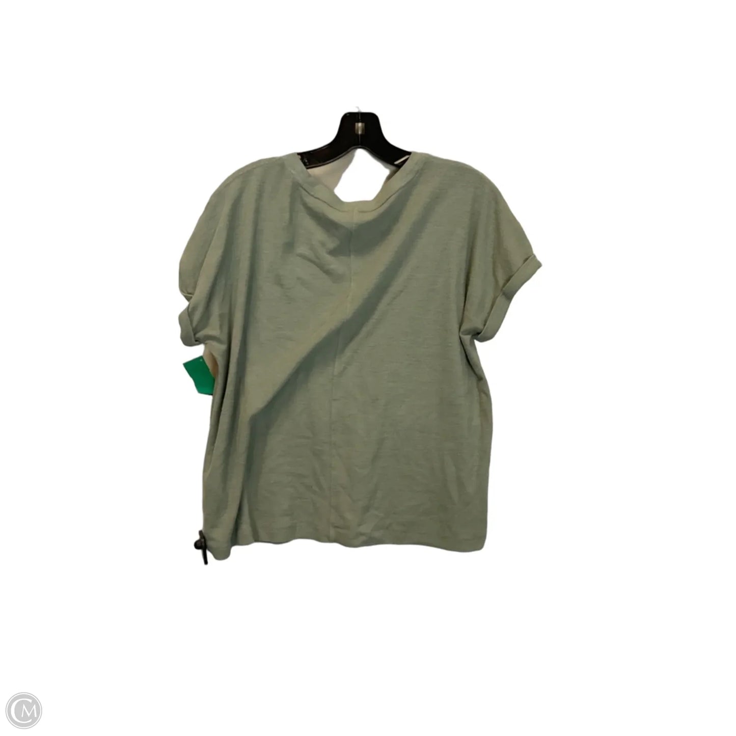 Top Short Sleeve By Dkny In Green, Size: L