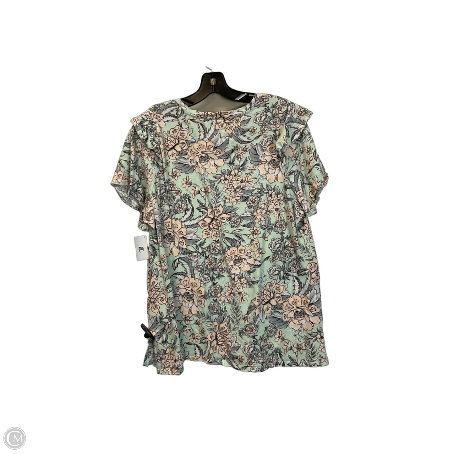 Top Short Sleeve By Cupio In Green, Size: 2x