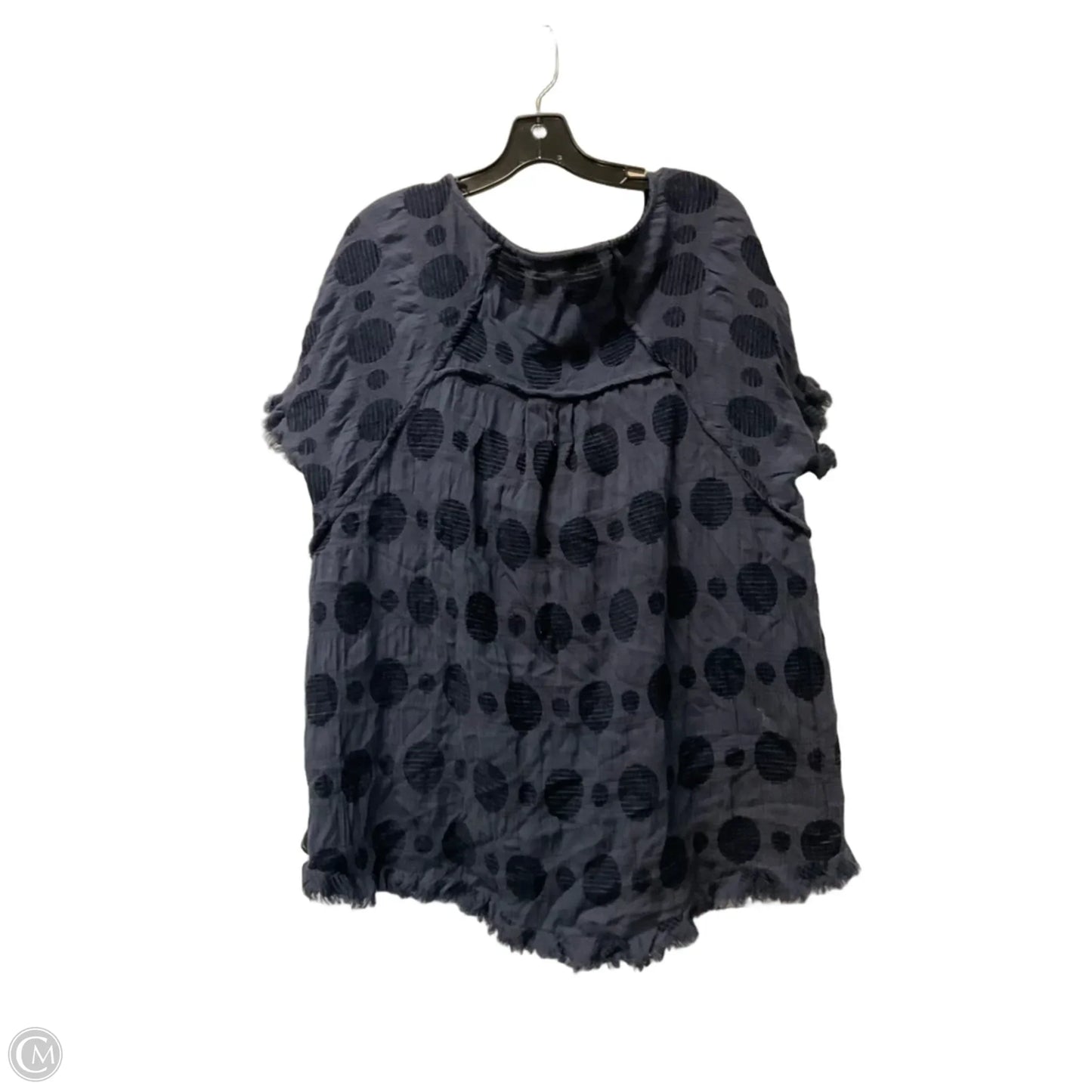 Top Short Sleeve By Umgee In Blue, Size: L