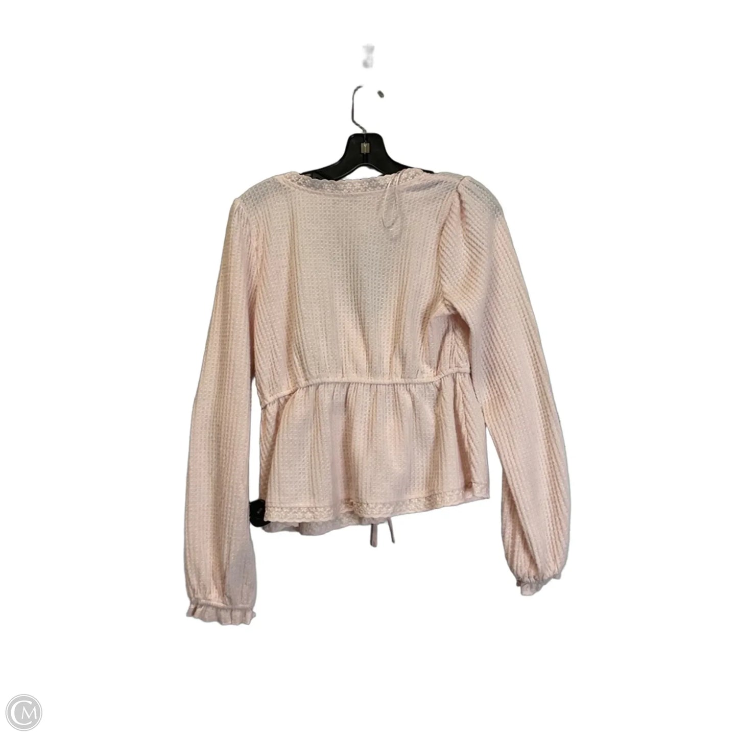 Top Long Sleeve By Francesca’s In Pink, Size: S