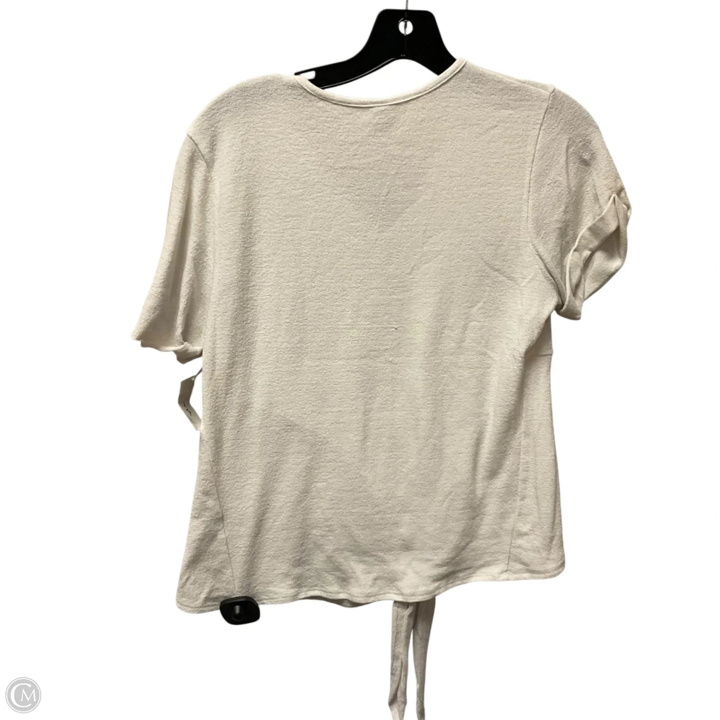 Top Short Sleeve By Alya In White, Size: M