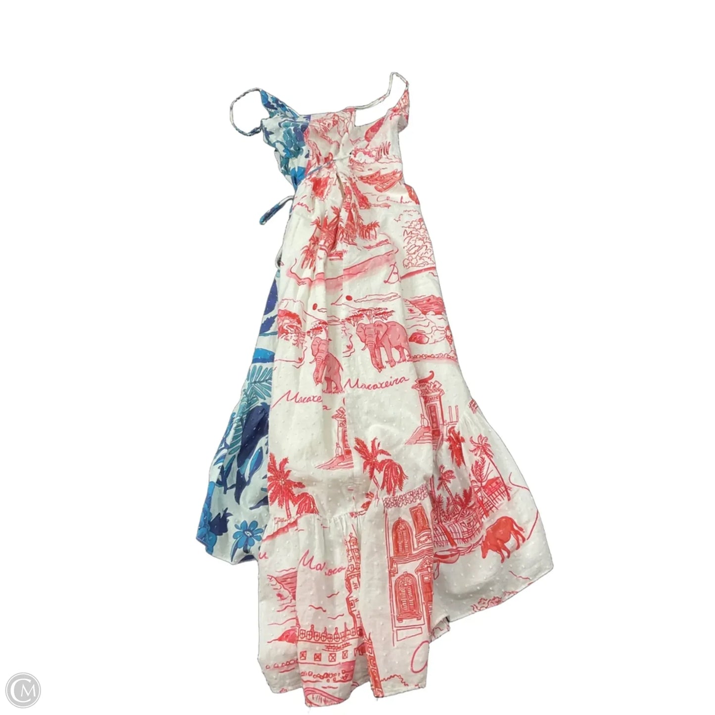 Dress Casual Maxi By Farm Rio In Blue Red & White, Size: Xs