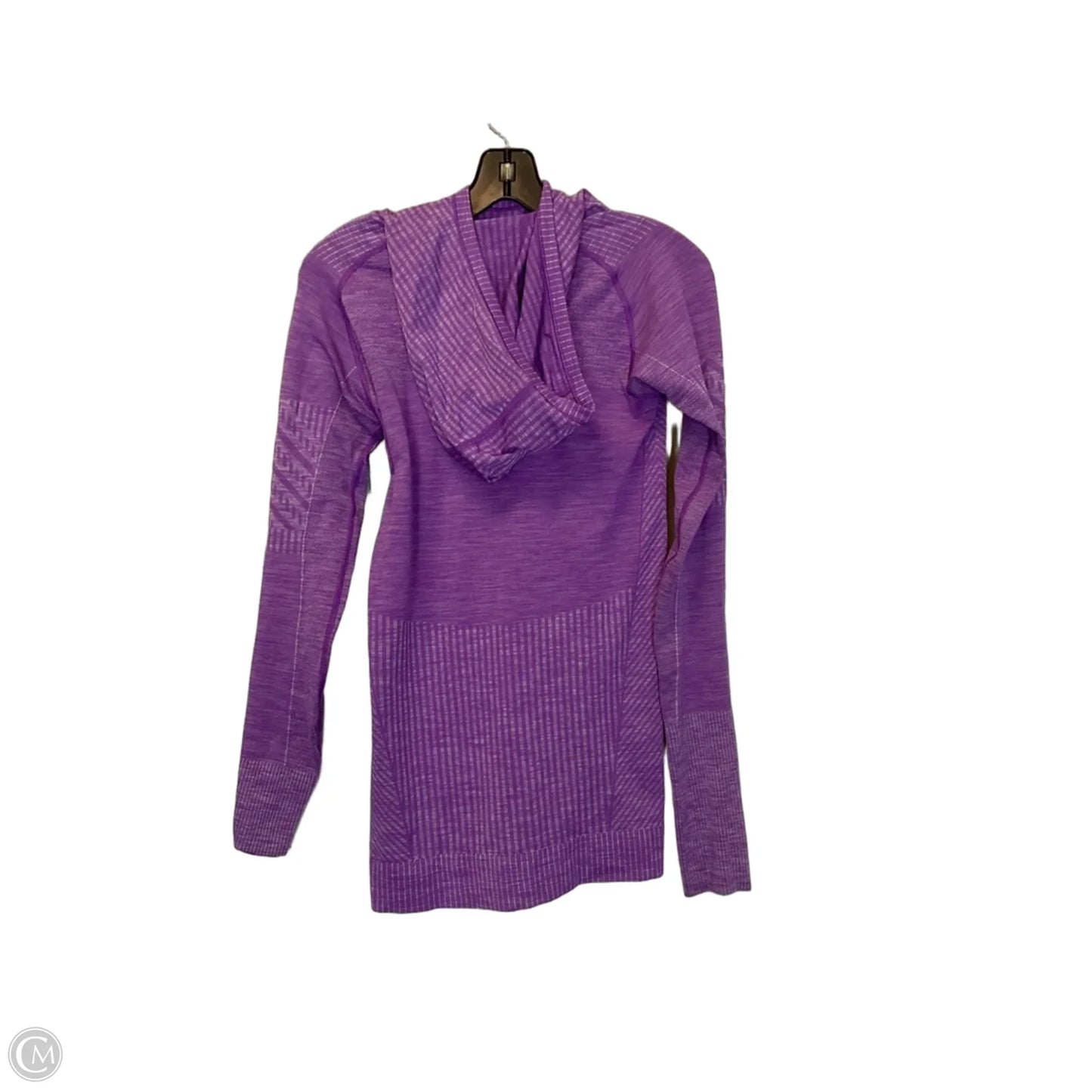 Athletic Top Long Sleeve Hoodie By Lululemon In Purple, Size: S