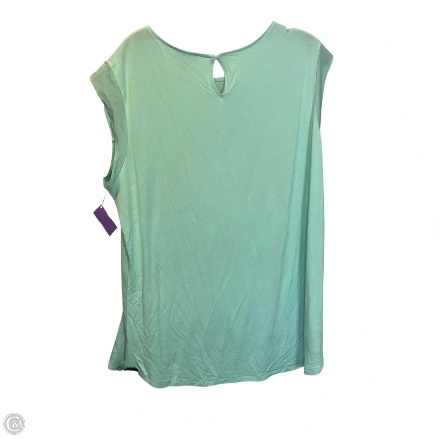 Top Sleeveless By Limited In Aqua, Size: Xxl
