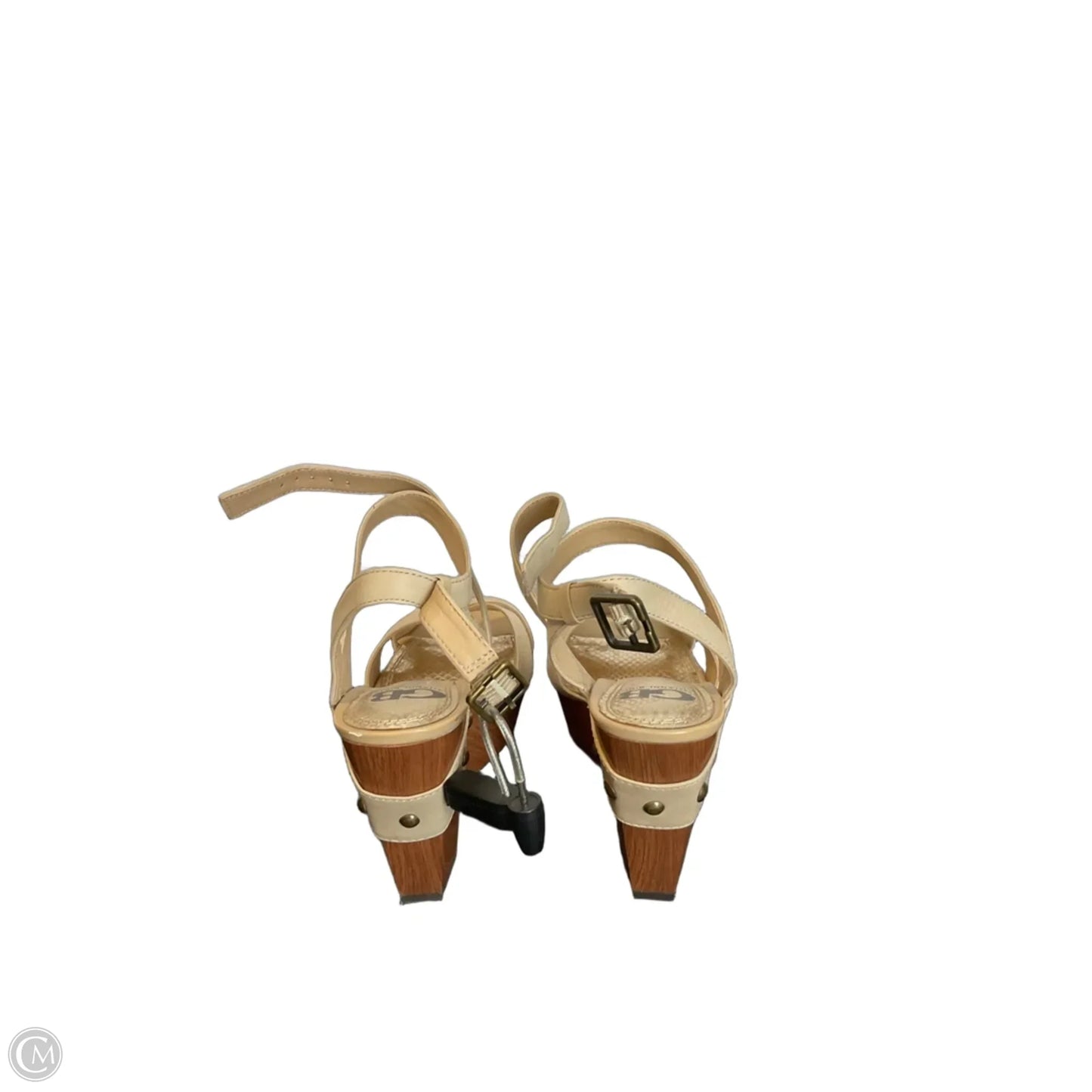 Shoes Heels Wedge By Gianni Bini In Beige, Size: 6