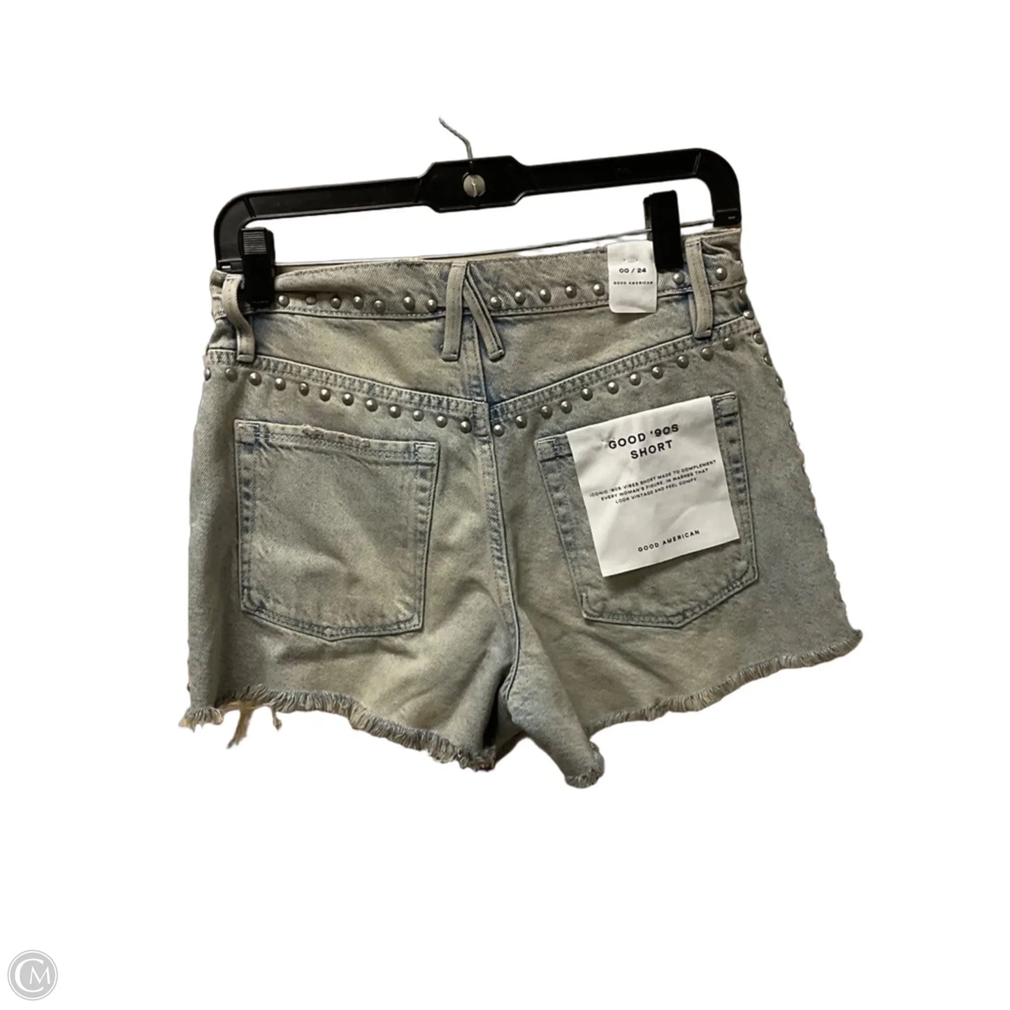 Shorts By Good American In Blue Denim, Size: 0