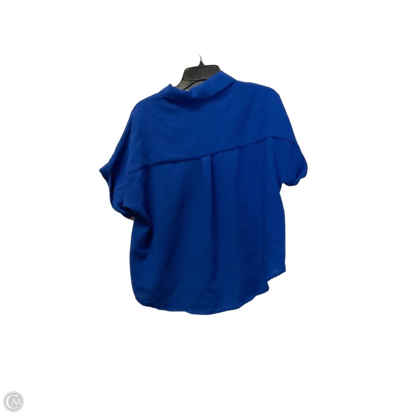 Top Short Sleeve By Monteau In Blue, Size: Xl