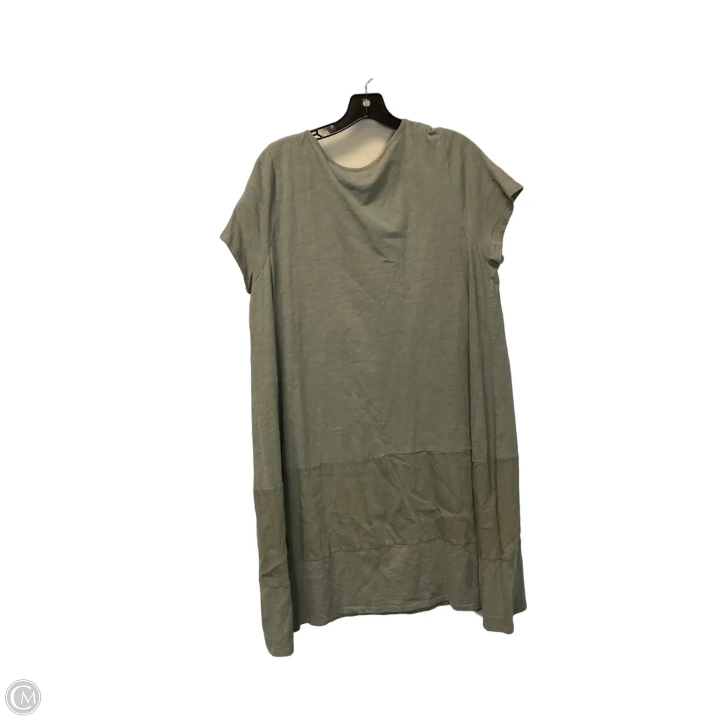 Top Short Sleeve Basic By Soft Surroundings In Green, Size: 1x