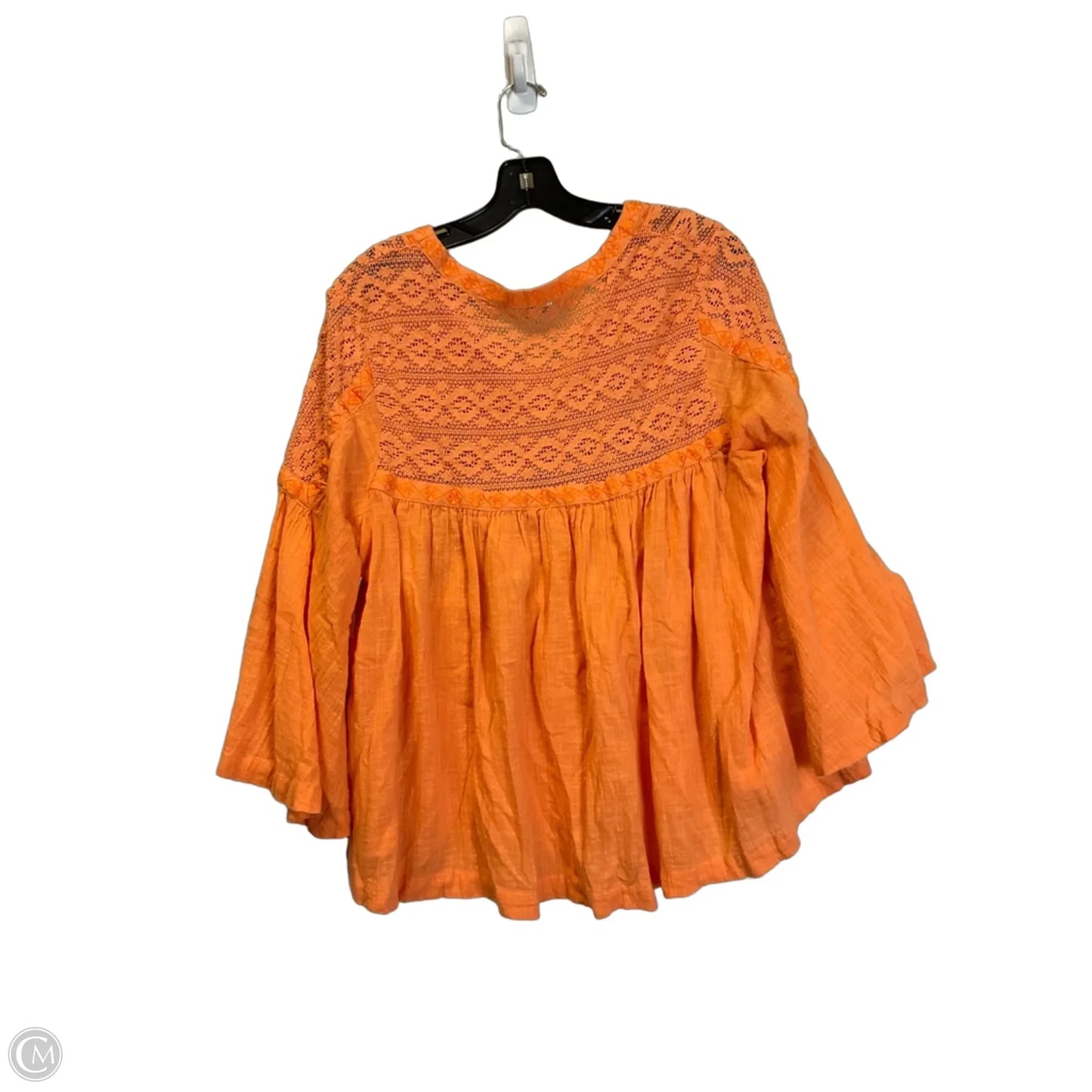 Top Long Sleeve By Crown And Ivy In Orange, Size: Xl