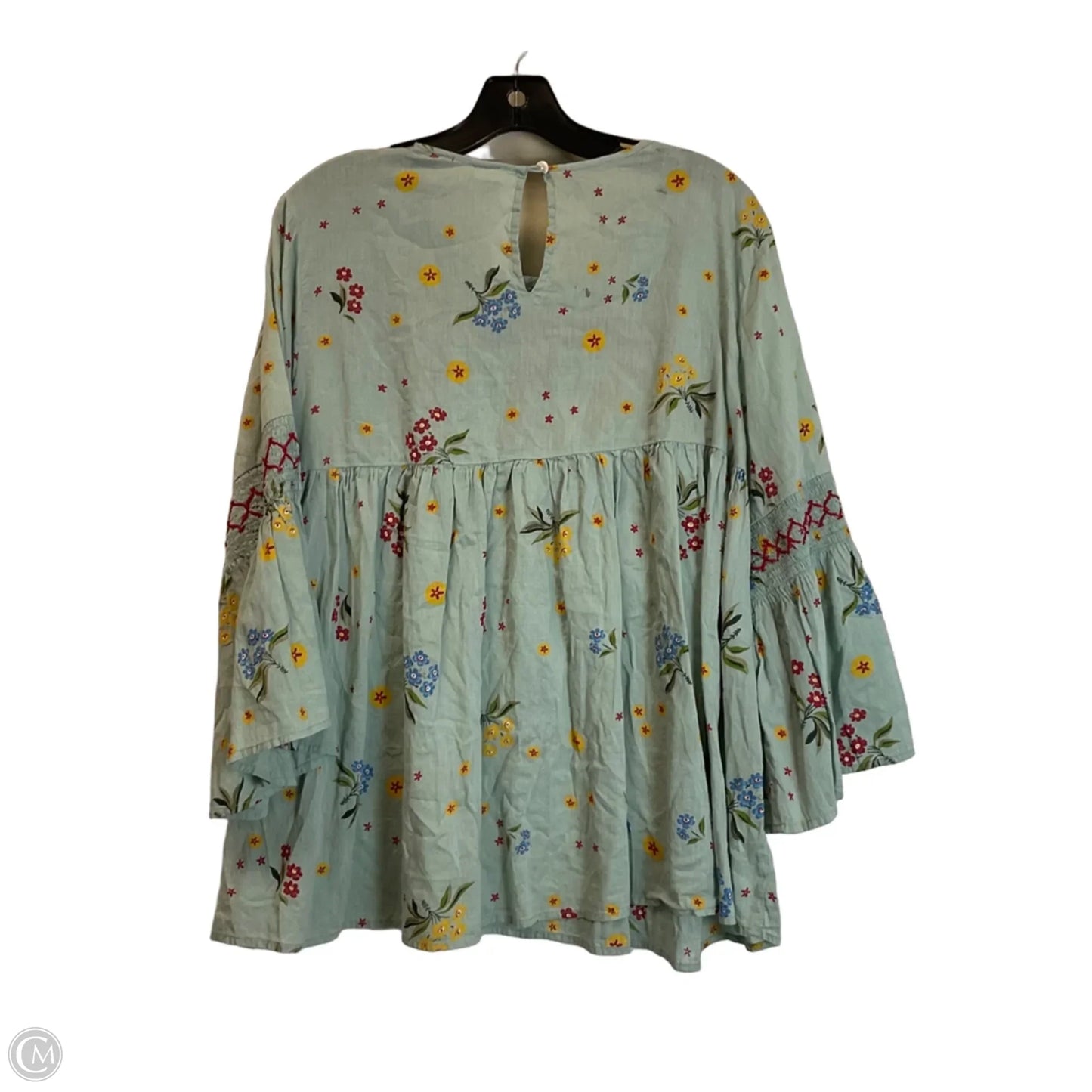 Top Long Sleeve By Ivy Jane In Green, Size: L