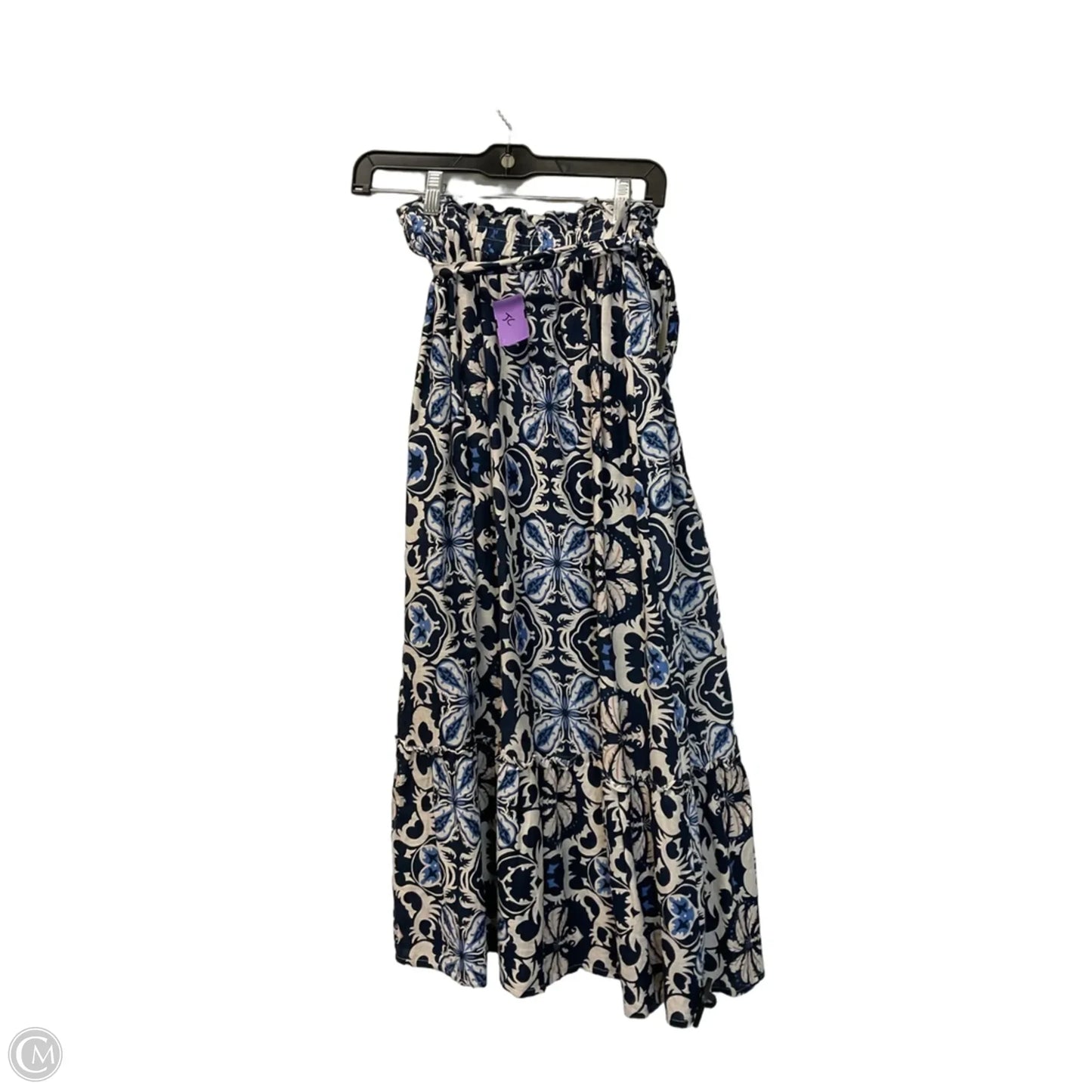 Skirt Maxi By Rachel Zoe In Blue & Cream, Size: S
