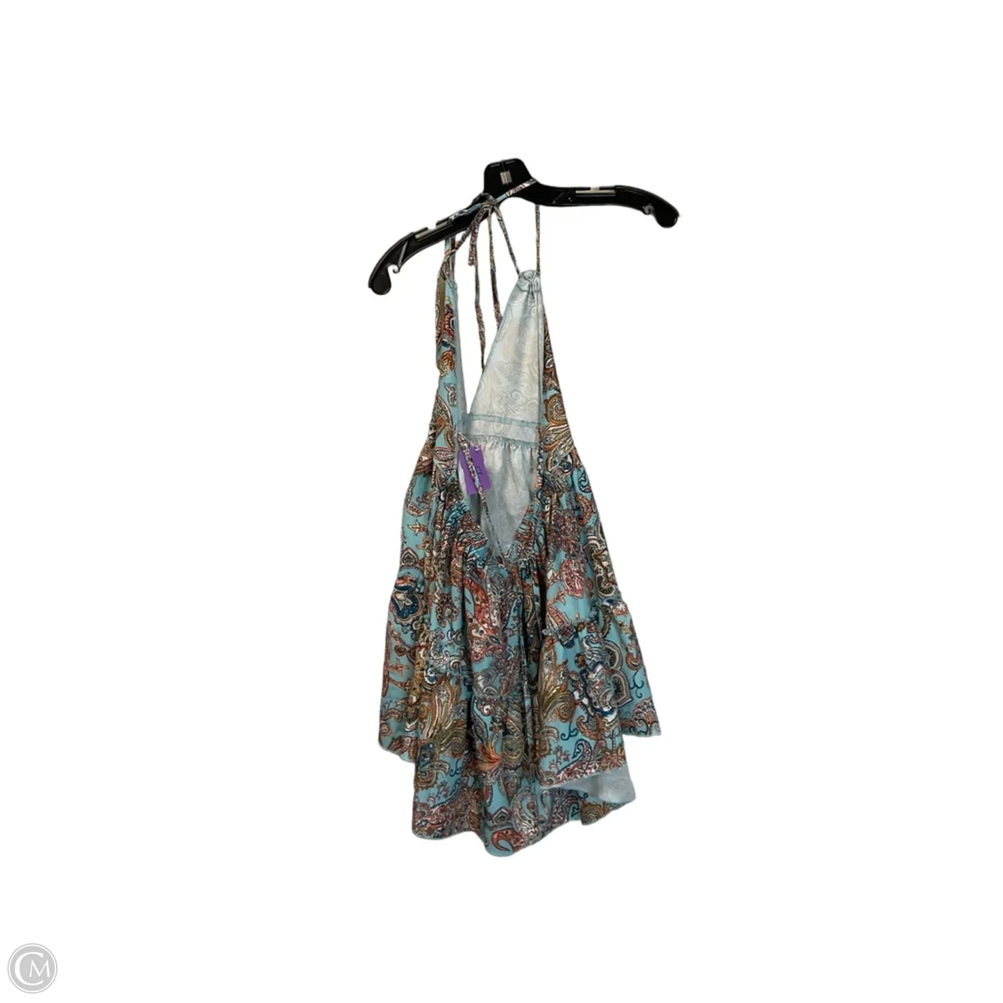 Top Sleeveless By Shein In Teal, Size: M