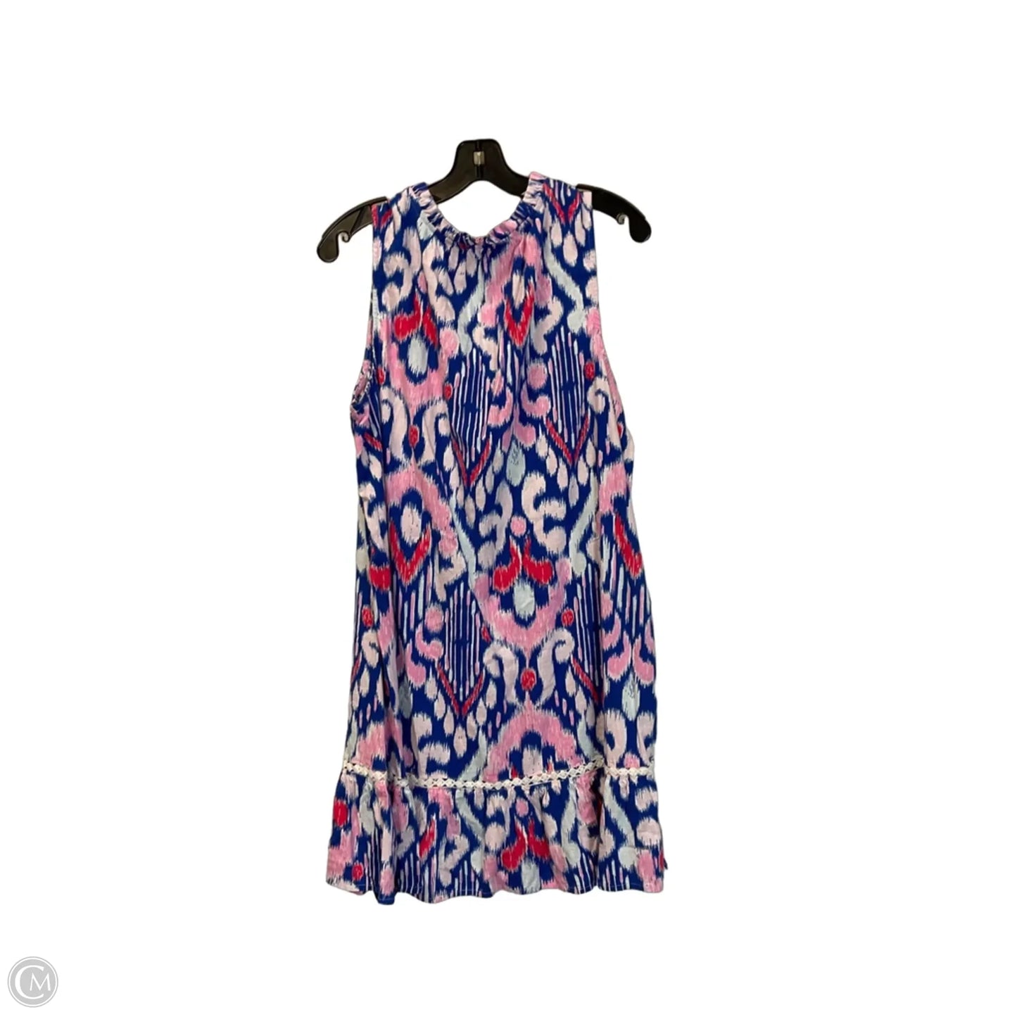 Dress Casual Short By Crown And Ivy In Blue & Pink, Size: L