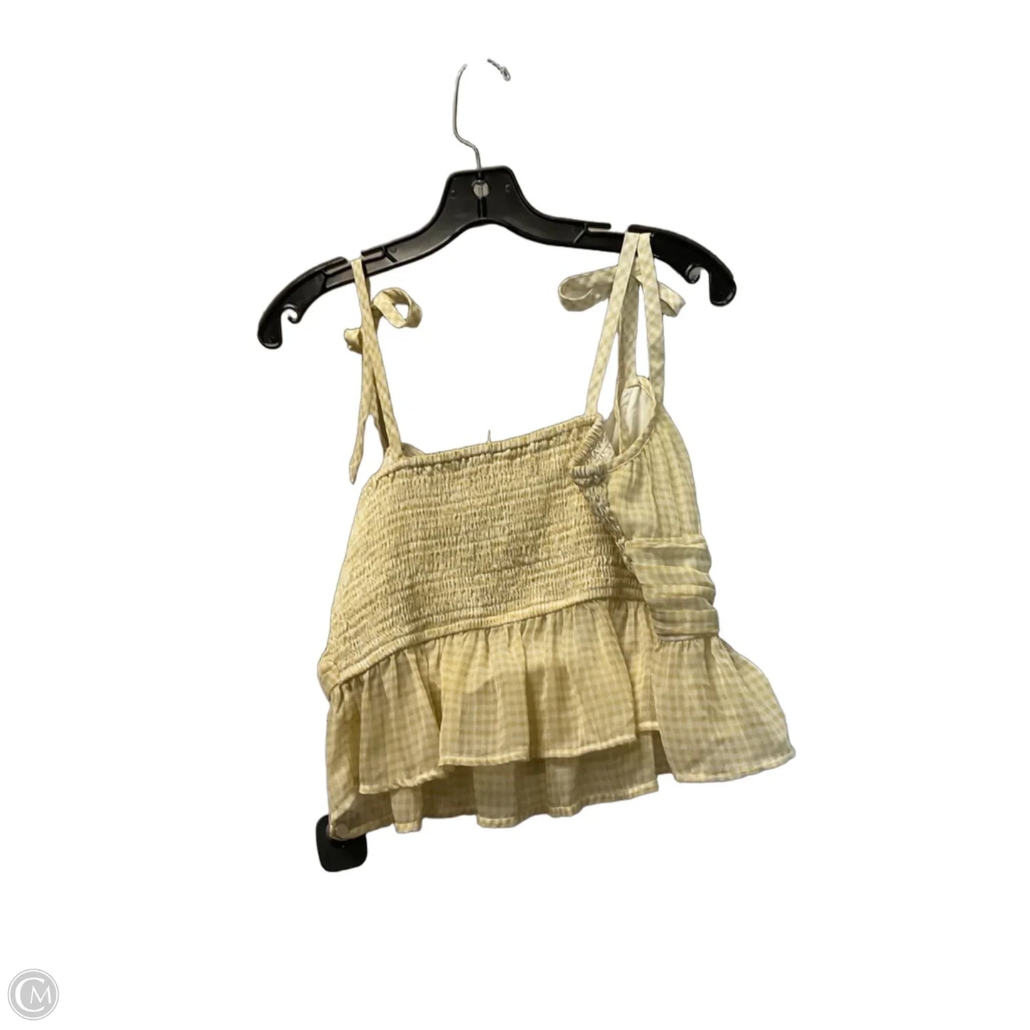 Top Sleeveless By American Eagle In Yellow, Size: M