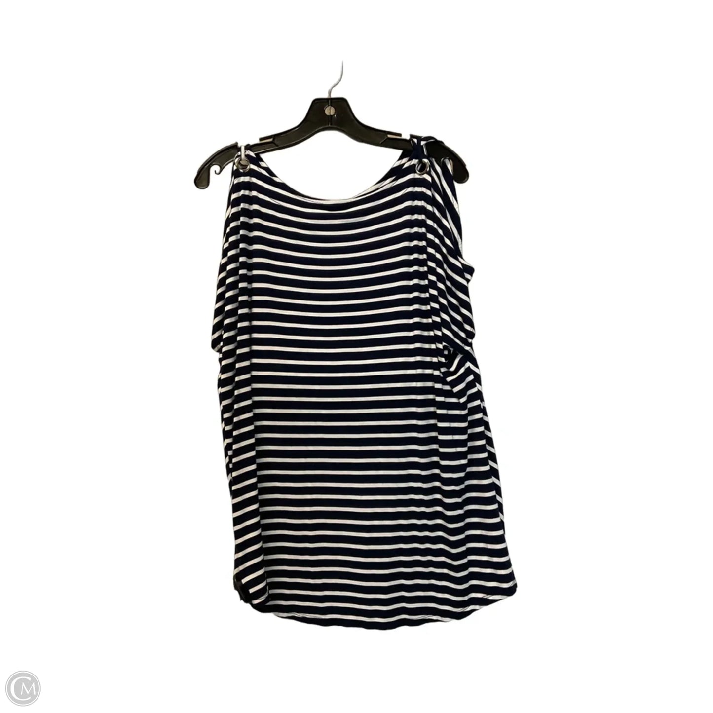 Top 3/4 Sleeve Basic By Chicos In Navy, Size: Xl