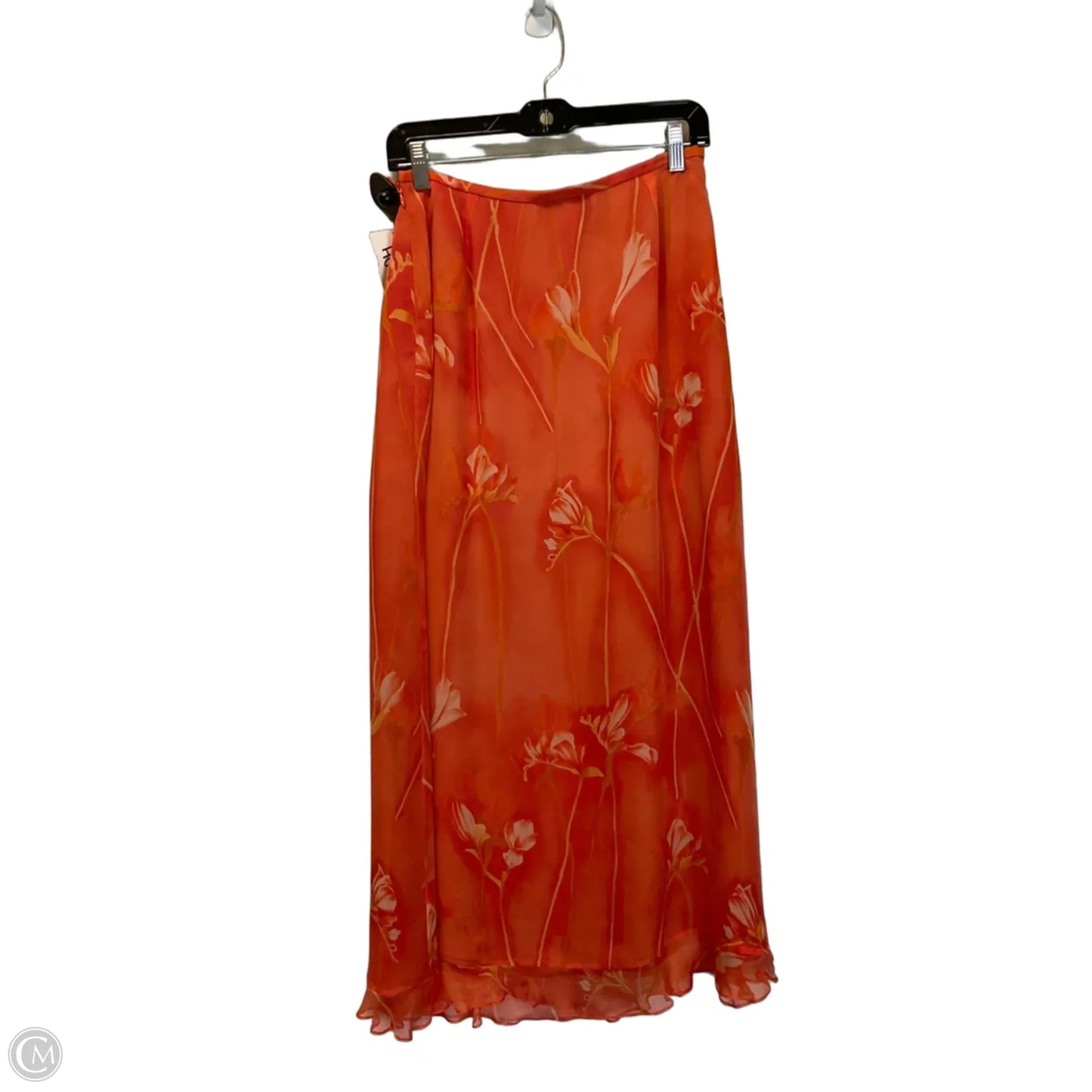 Skirt Maxi By Carlisle In Orange, Size: 8