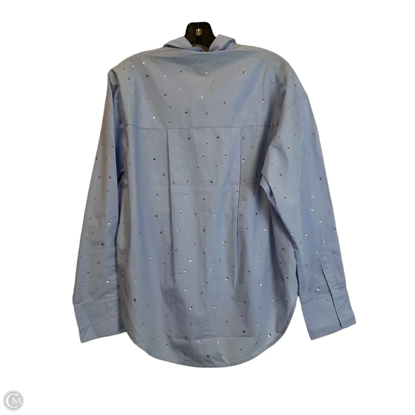 Top Long Sleeve By Express In Blue, Size: S